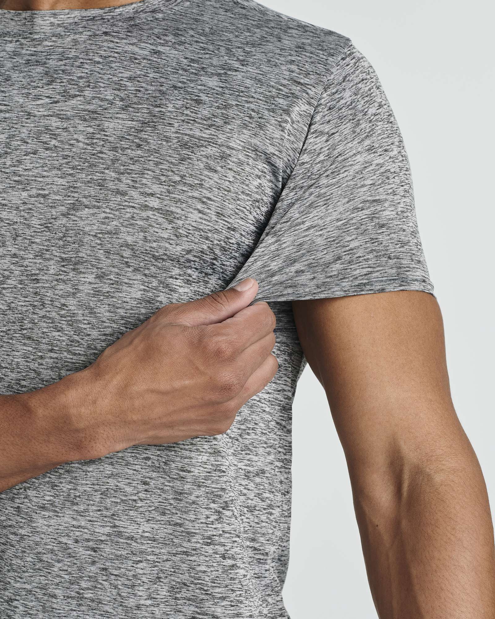 5 Pack: Mens Dry-Fit Active Crew Neck T-Shirt