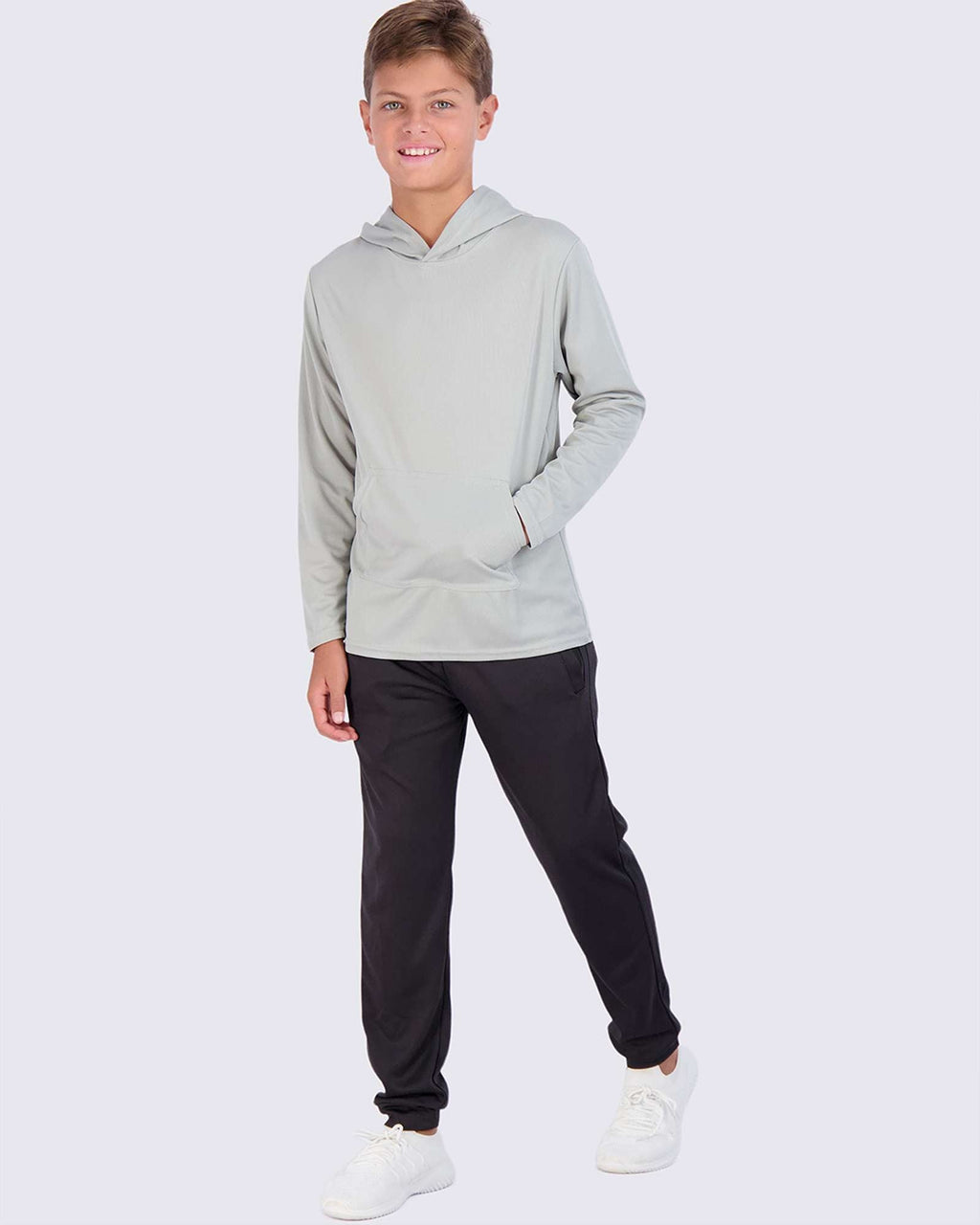 3 Pack: Boys Mesh Long Sleeve Pullover Hoodie Active Sweatshirt