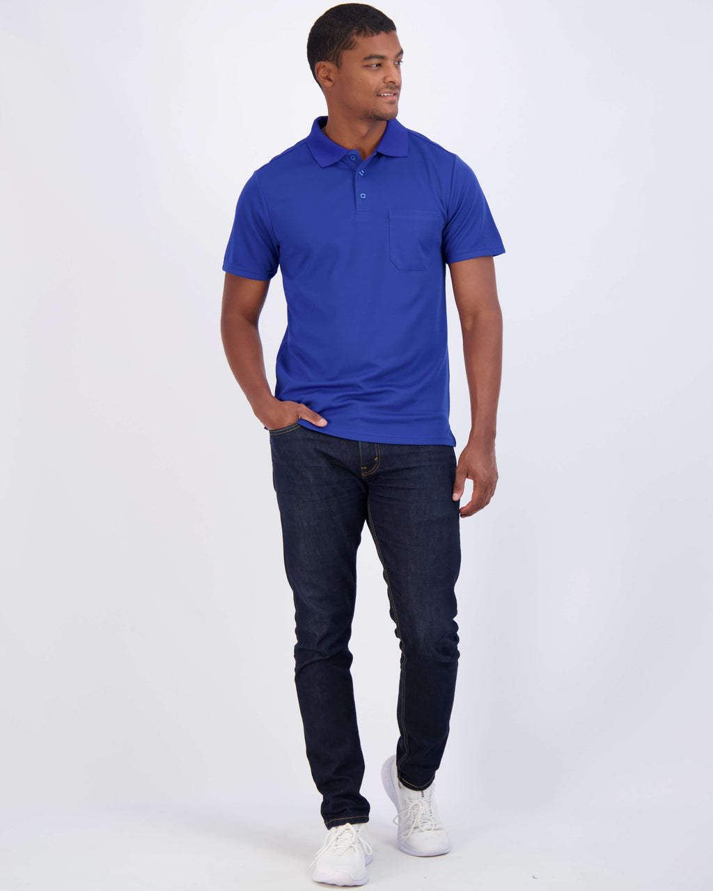 3 Pack: Men's Short Sleeve Dry-Fit Polo Shirt (Available in Big & Tall)