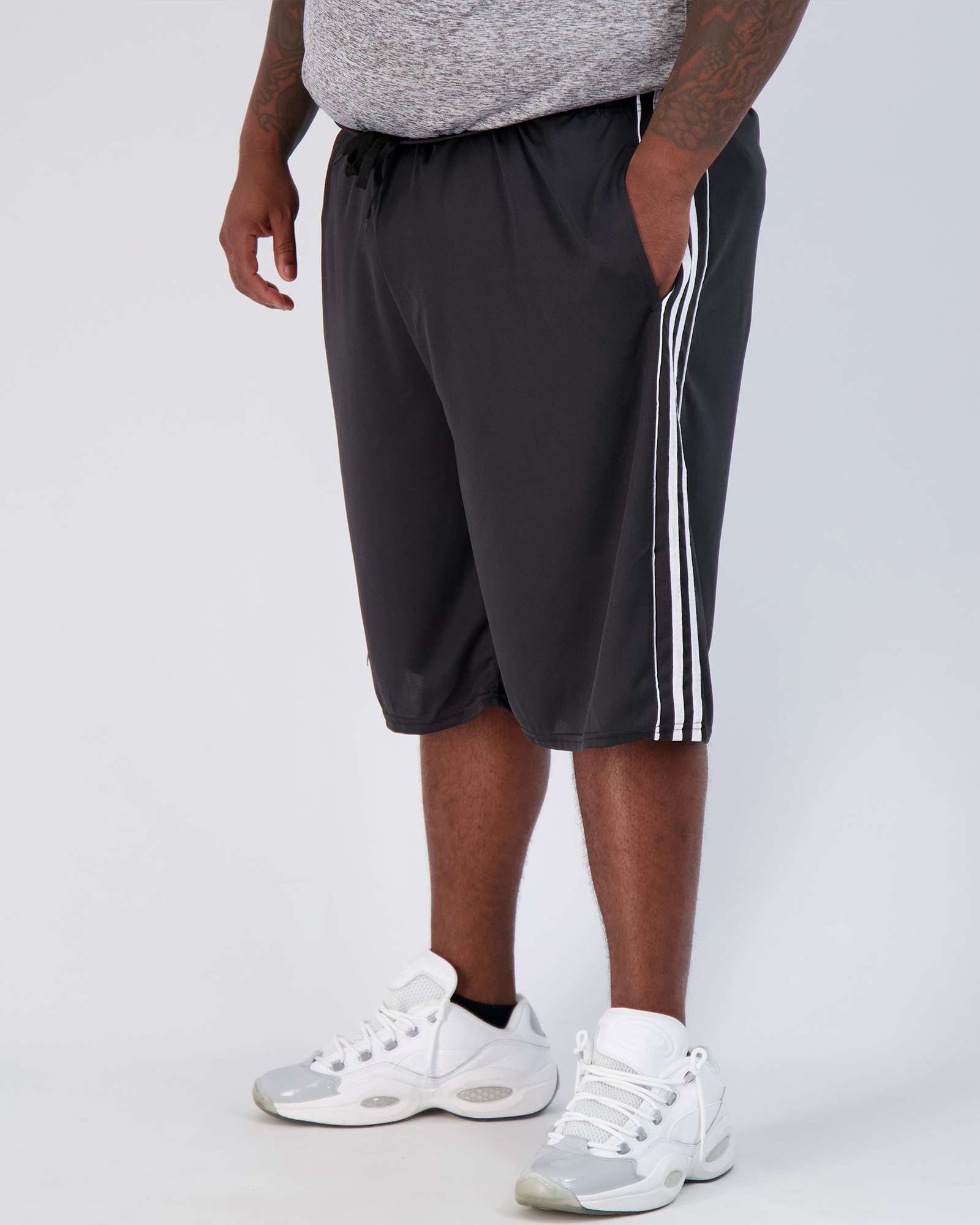 5 Pack: Mens Mesh Active Basketball Shorts (3X-5X)