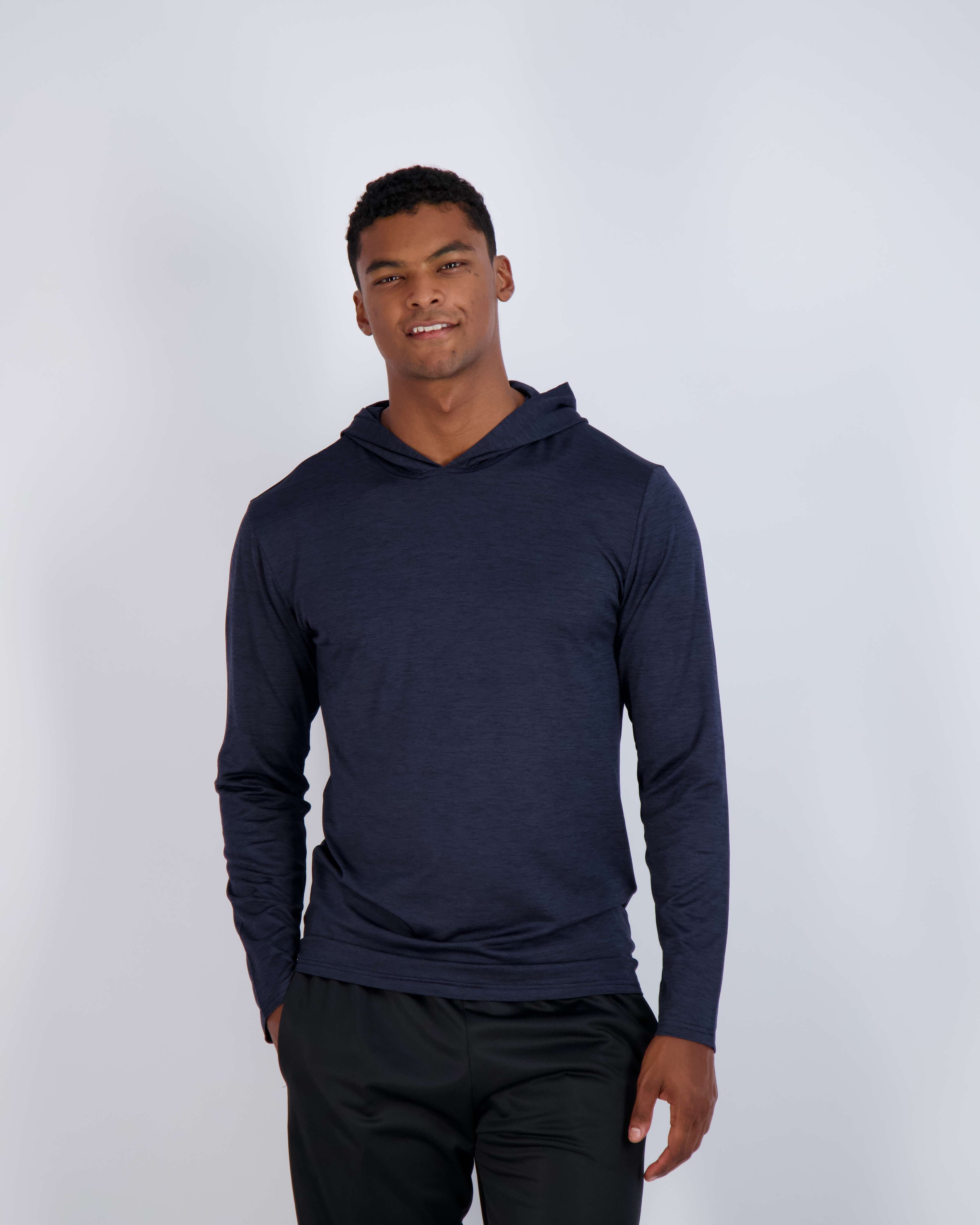 3 Pack: Mens Dry Fit Active Hoodie Pullover Sweatshirt