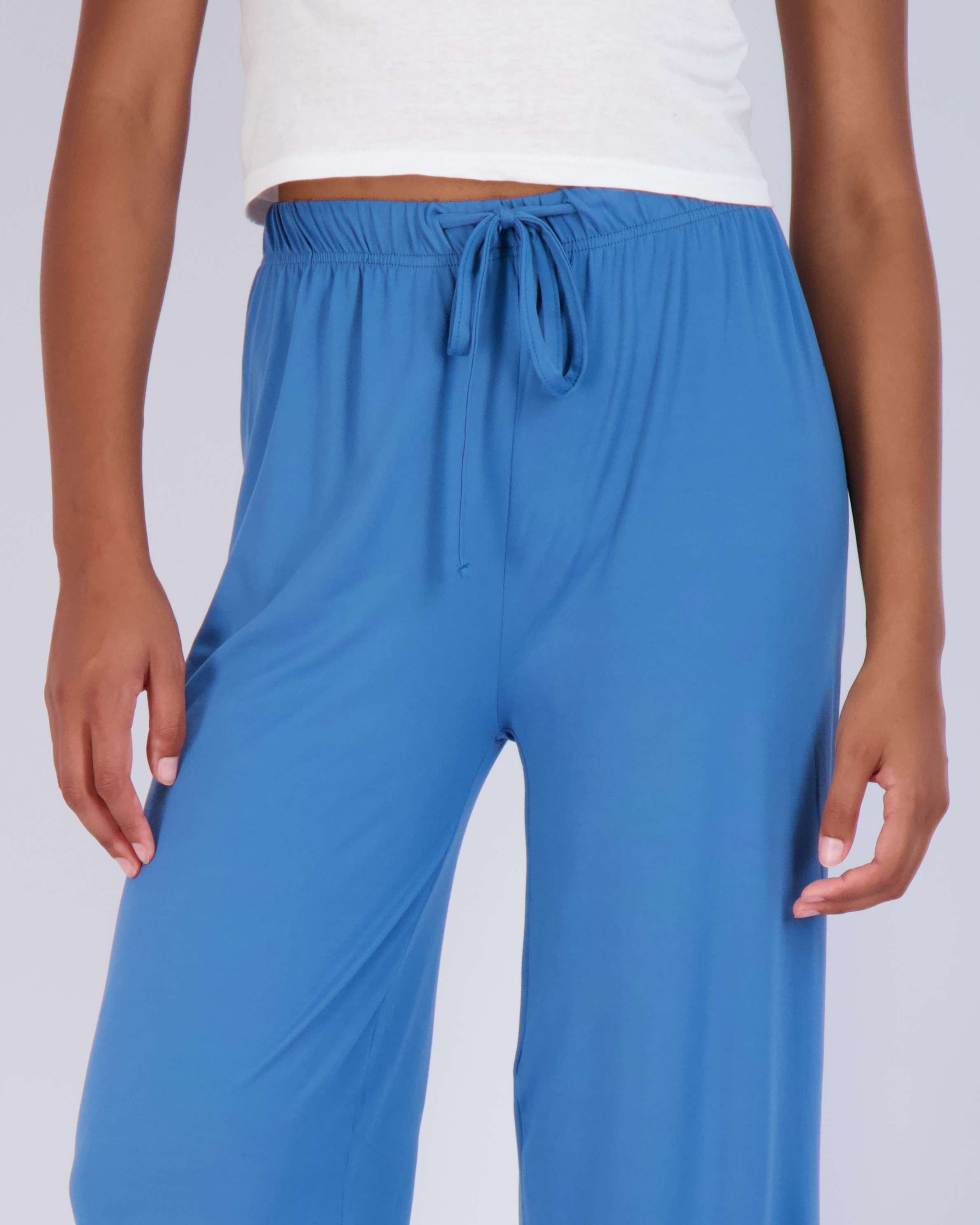 3 Pack: Womens Wide Leg Palazzo Lounge Pajama Pants