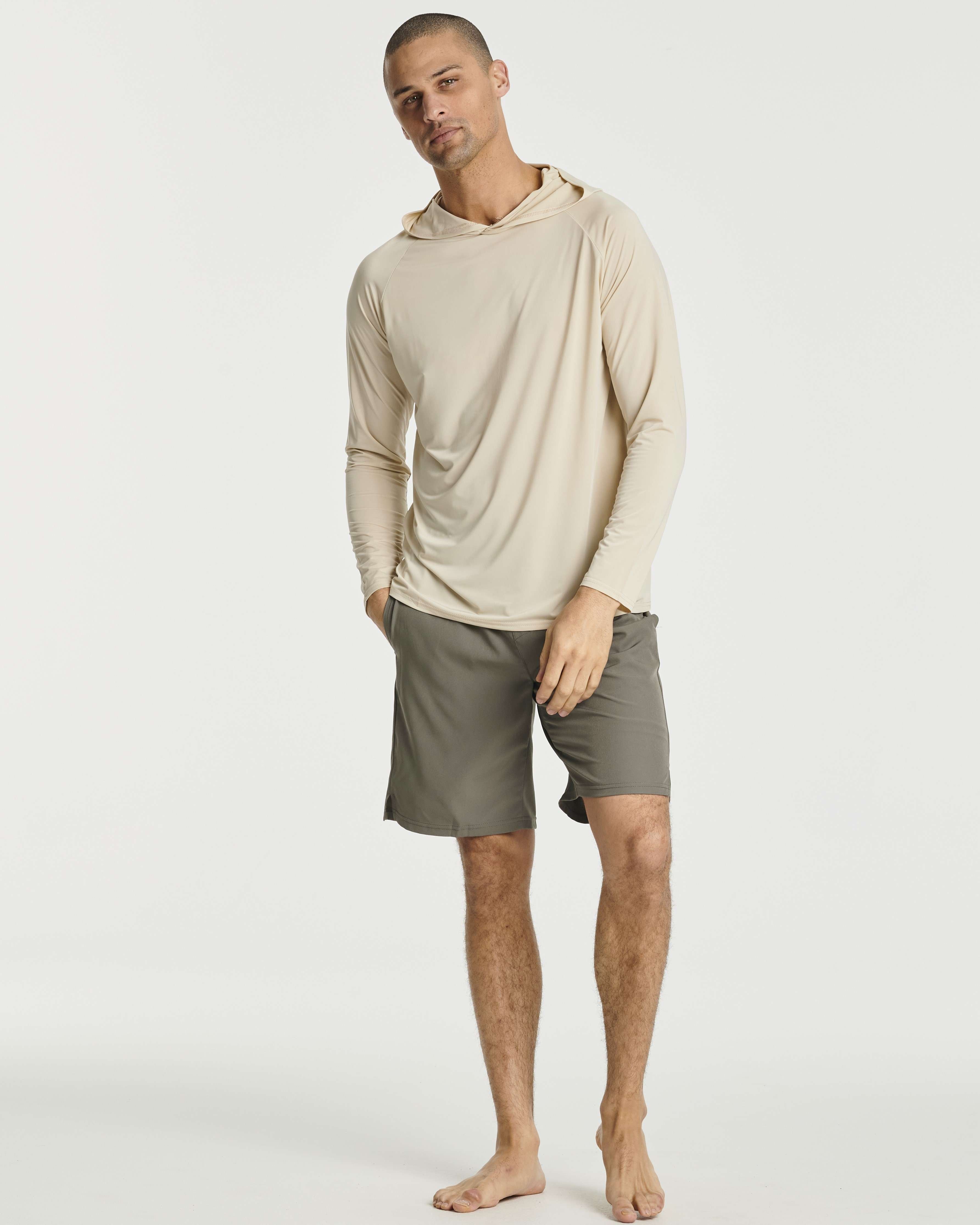 3 Pack: Men's Rash Guard Hoodie (Available In Big & Tall)