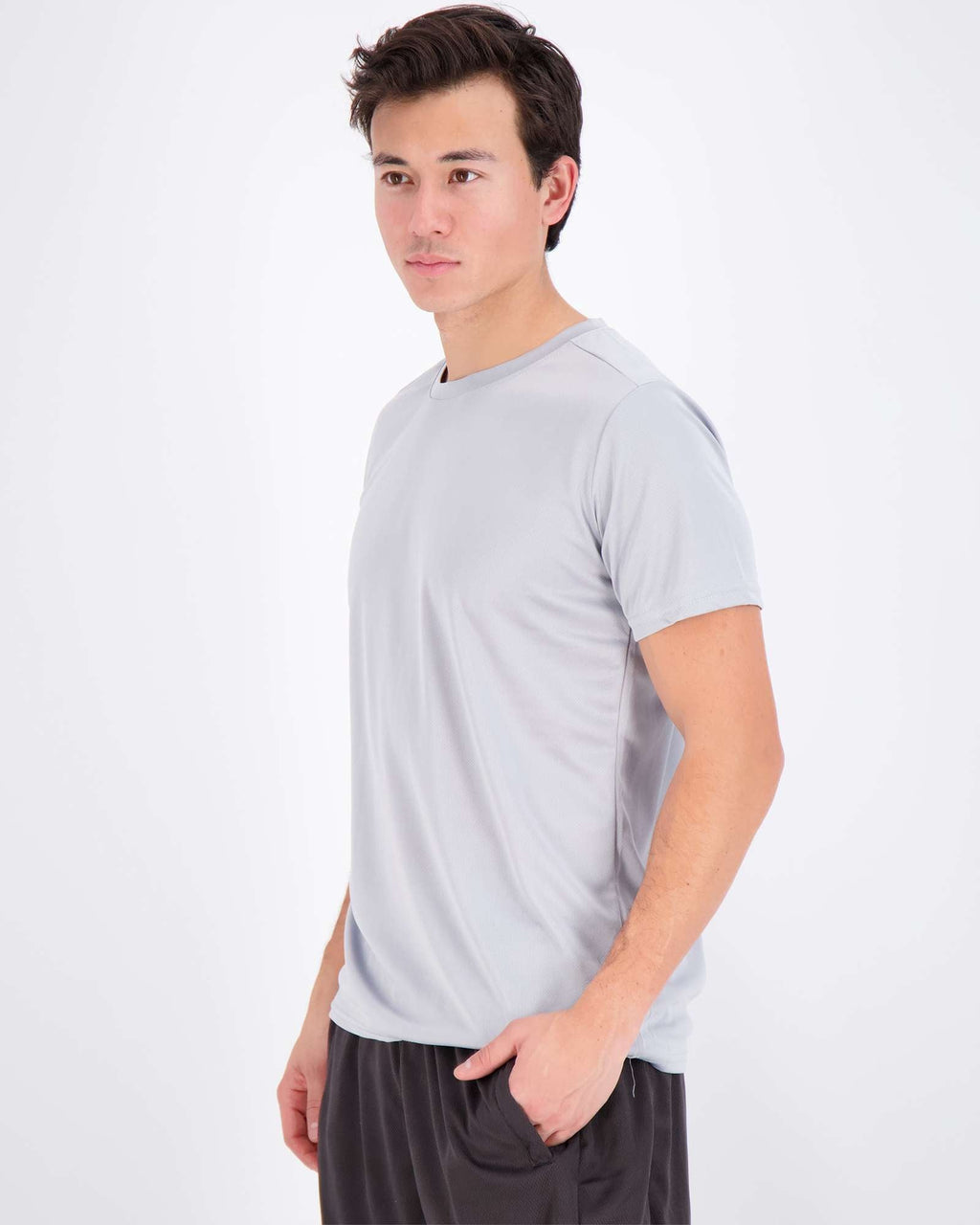 5 Pack: Men’s Mesh Short Sleeve Crew Active T-Shirt