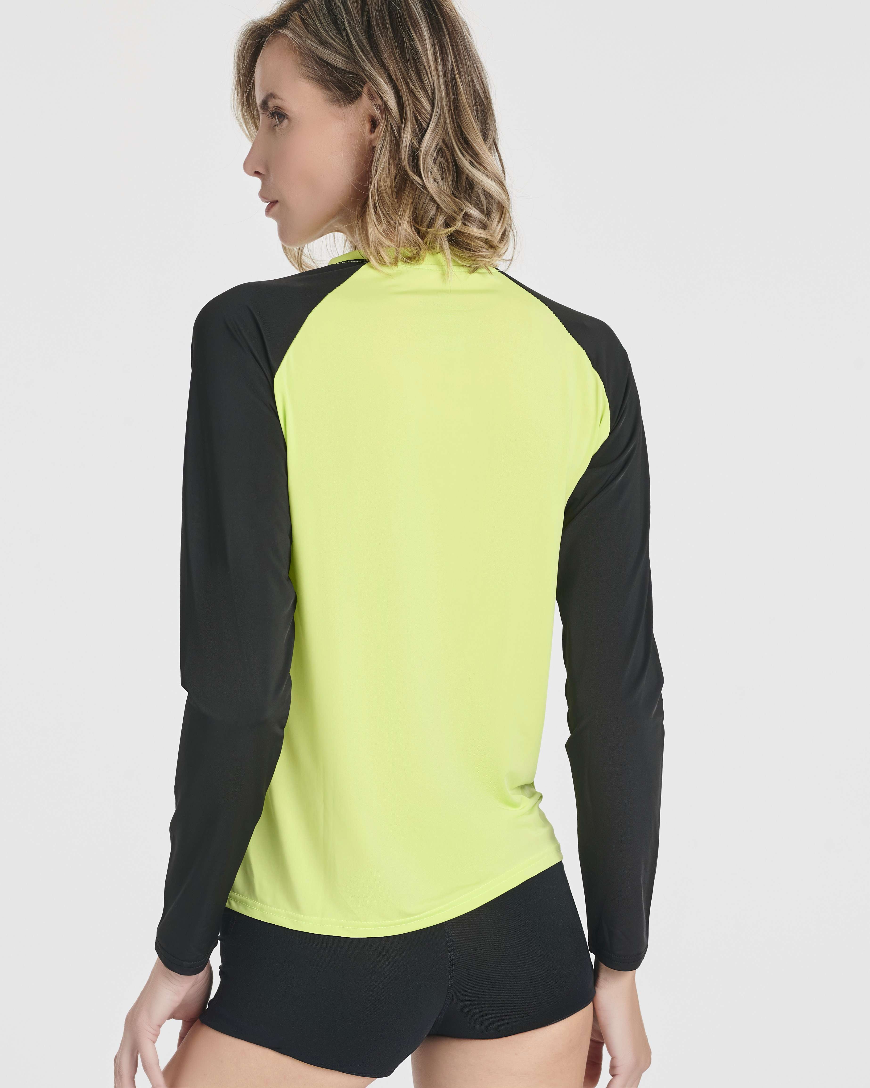 4 Pack: Women's Long Sleeve Rash Guard Shirt Swimwear UPF Sun Protection (Available In Plus Size)