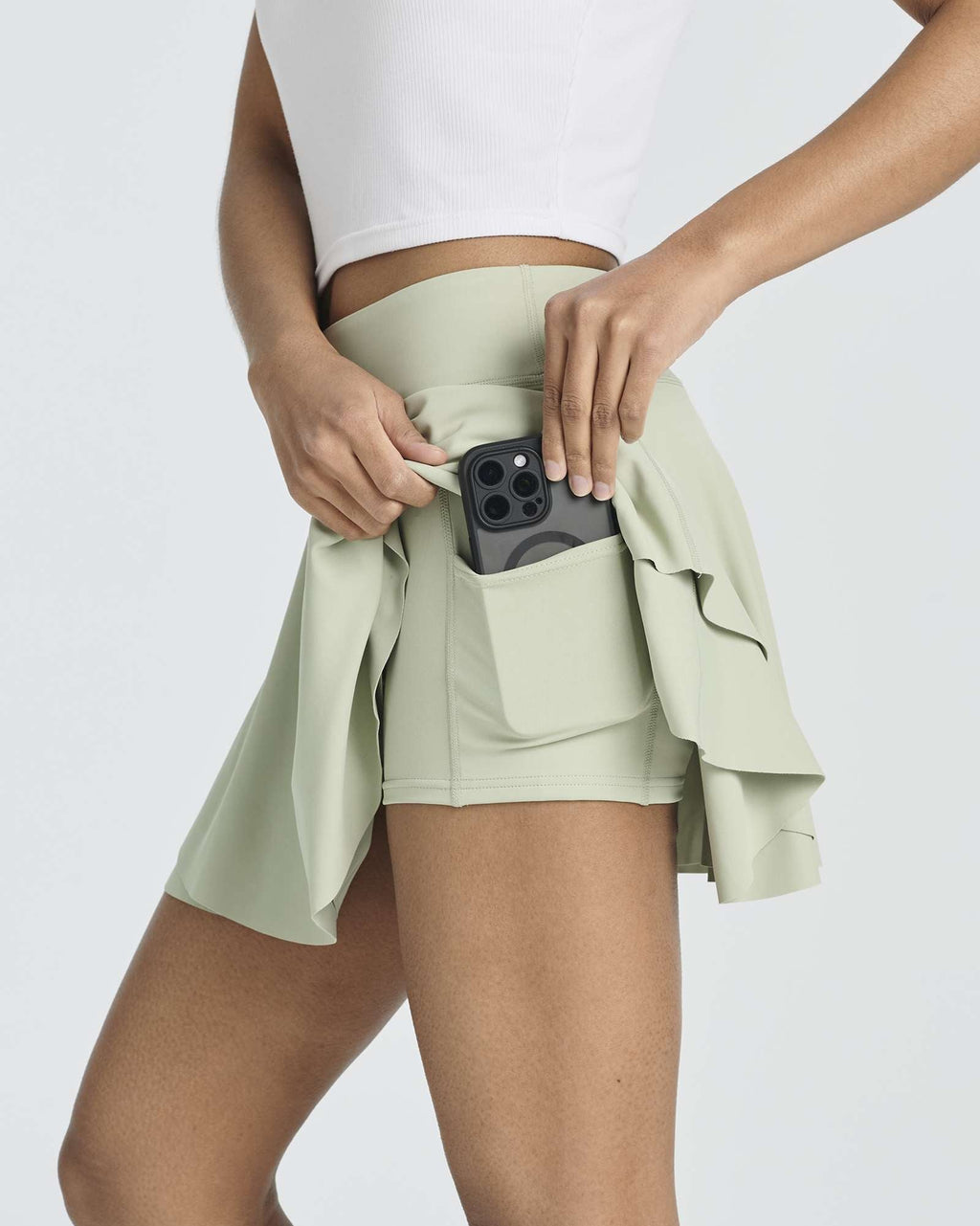 3 Pack: Women's Layered Ruffle Tennis Golf Skort