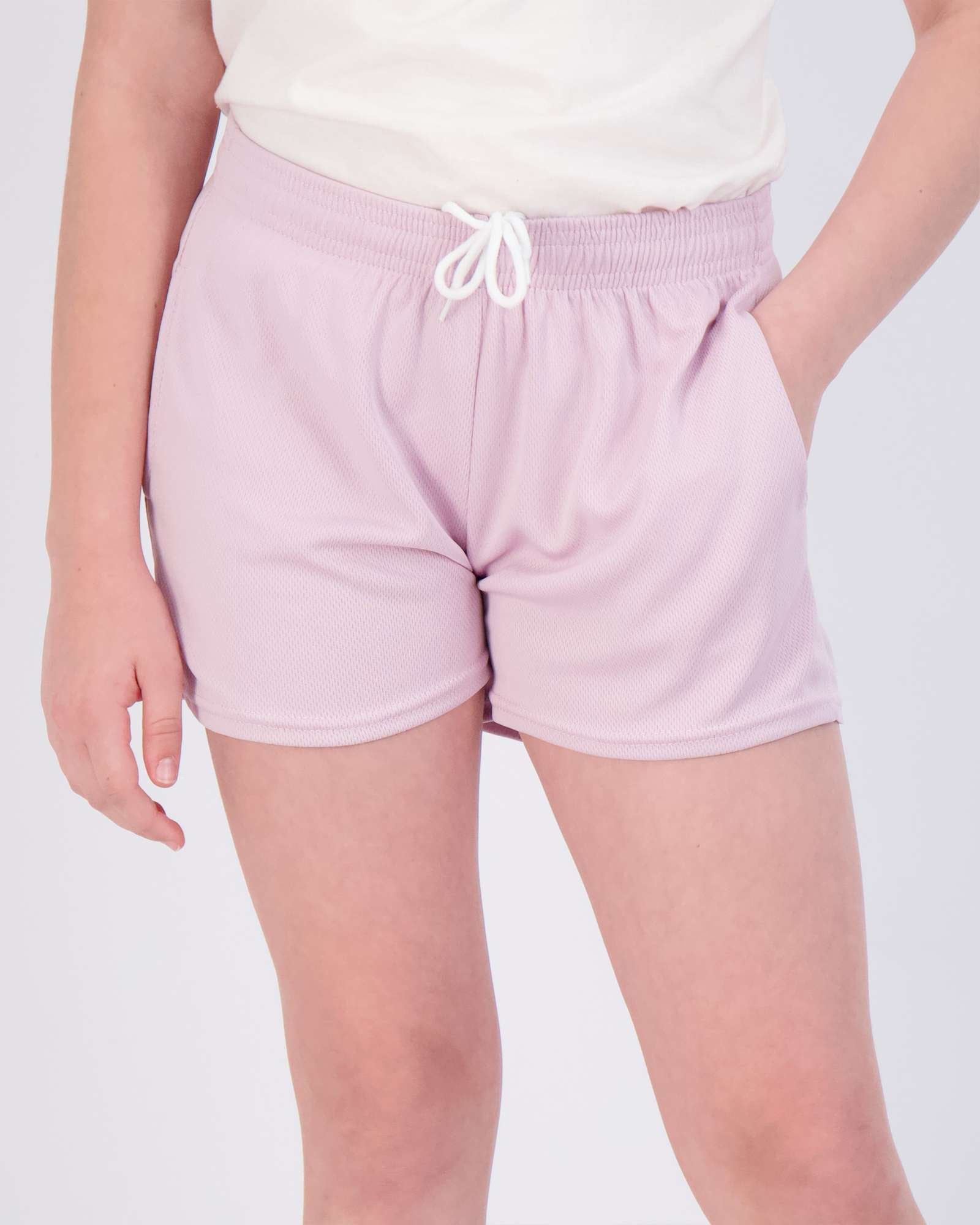 4 Pack: Girls' Mesh Athletic Performance Shorts