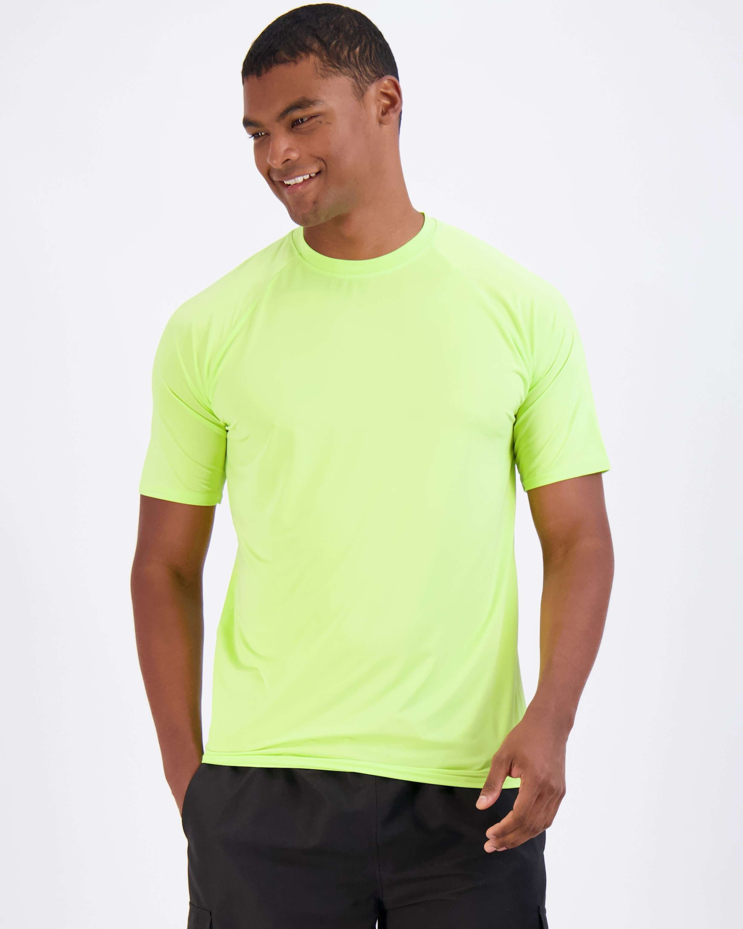 4 Pack: Men's Short Sleeve Rash Guard Shirt (Available In Big & Tall)