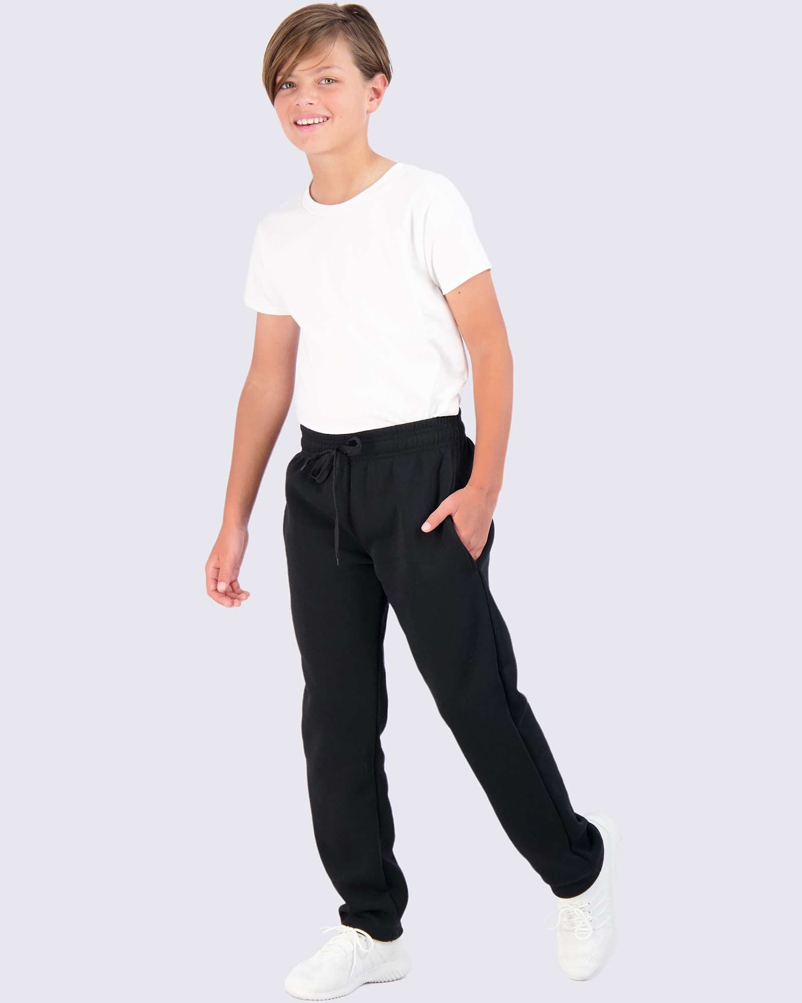 3 Pack: Boys Fleece Open Bottom Sweatpants