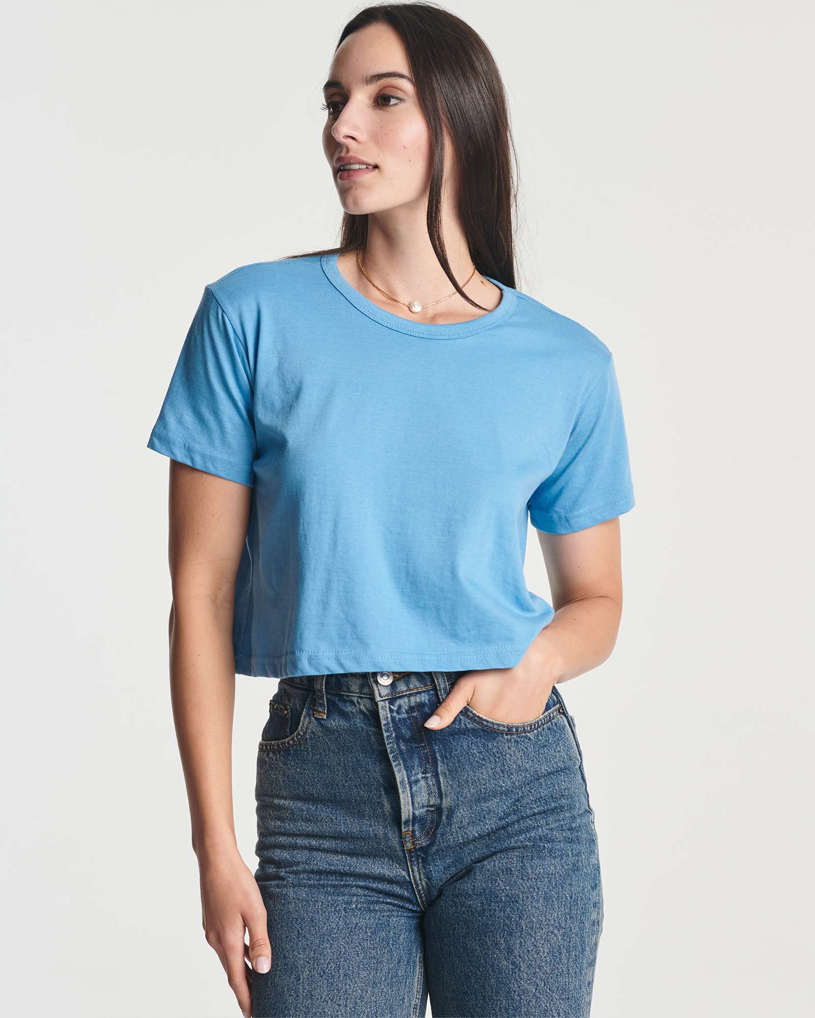 4 Pack: Women's Short Sleeve Crop Top