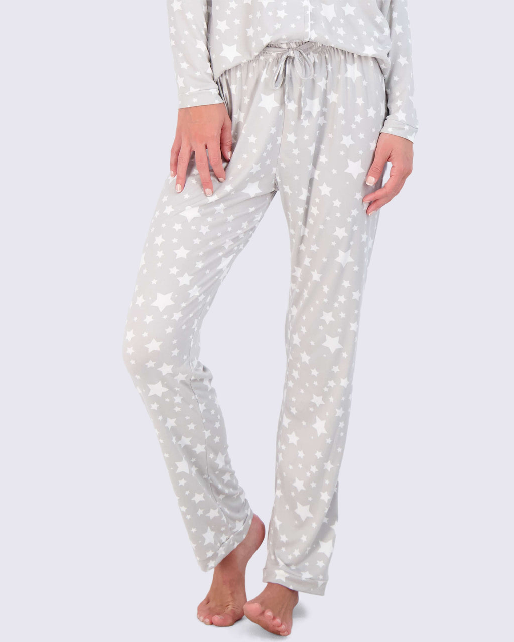 4 Piece: Women’s Long Sleeve Button Down Pajama Set