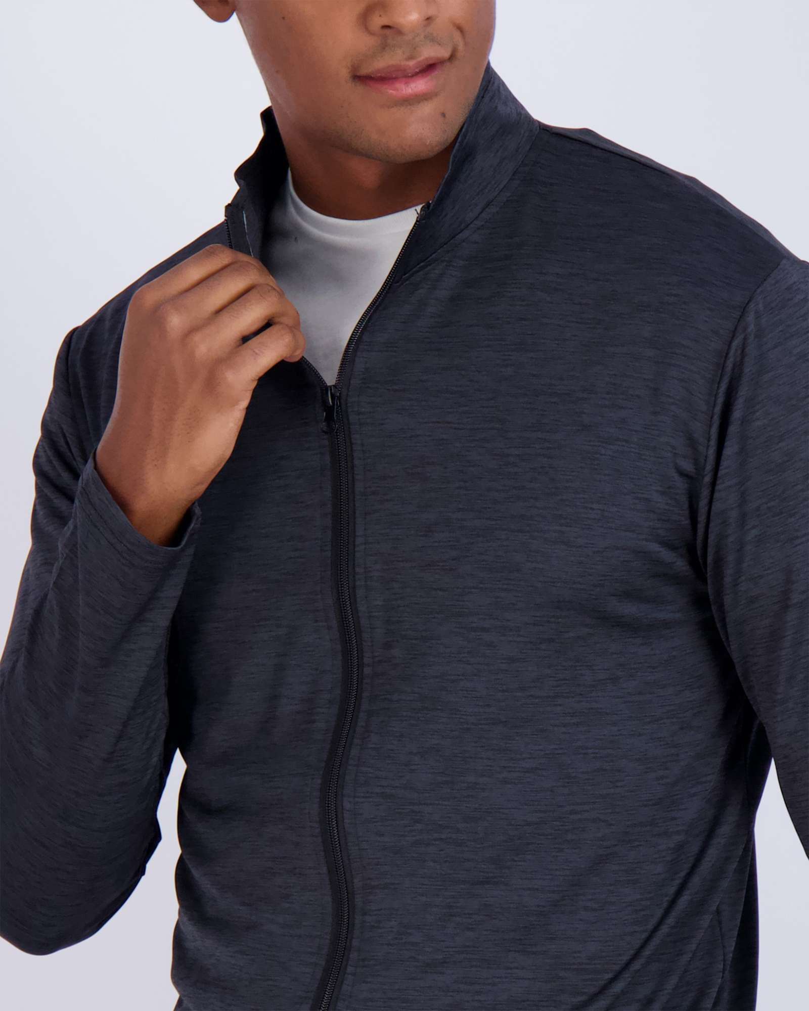 3 Pack: Mens Dry-Fit Full Zip Mock Neck Jacket
