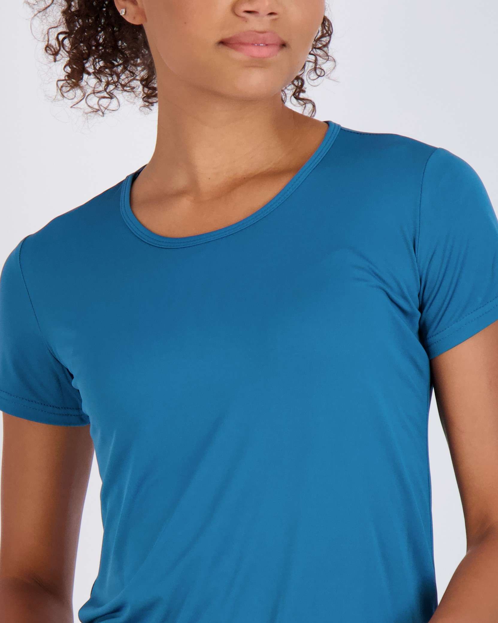5 Pack: Womens Dry Fit Short-Sleeve Crew Neck Active T-Shirt