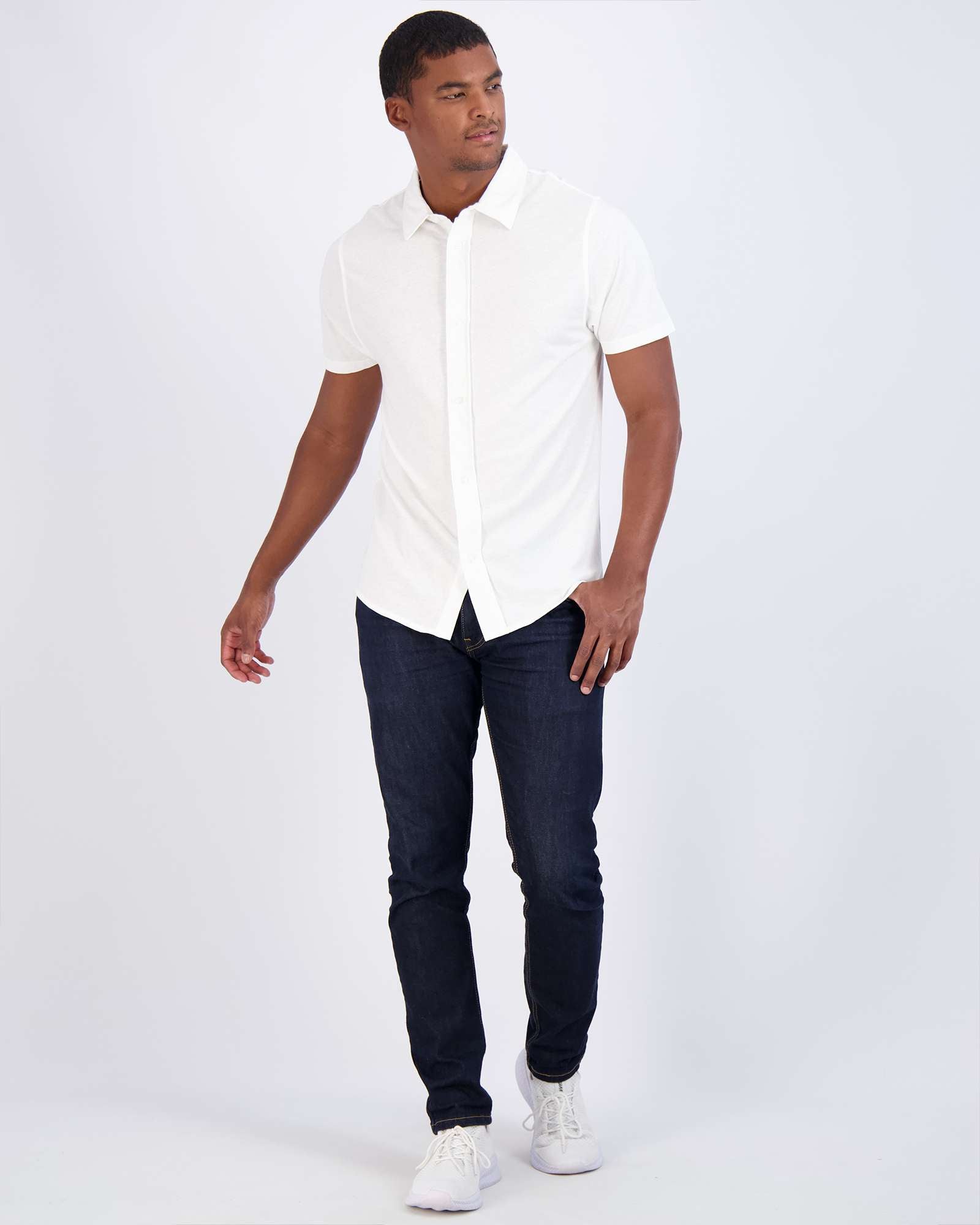 3 Pack: Men's Regular Fit Short Sleeve Button Down Shirt (Available in Big & Tall)