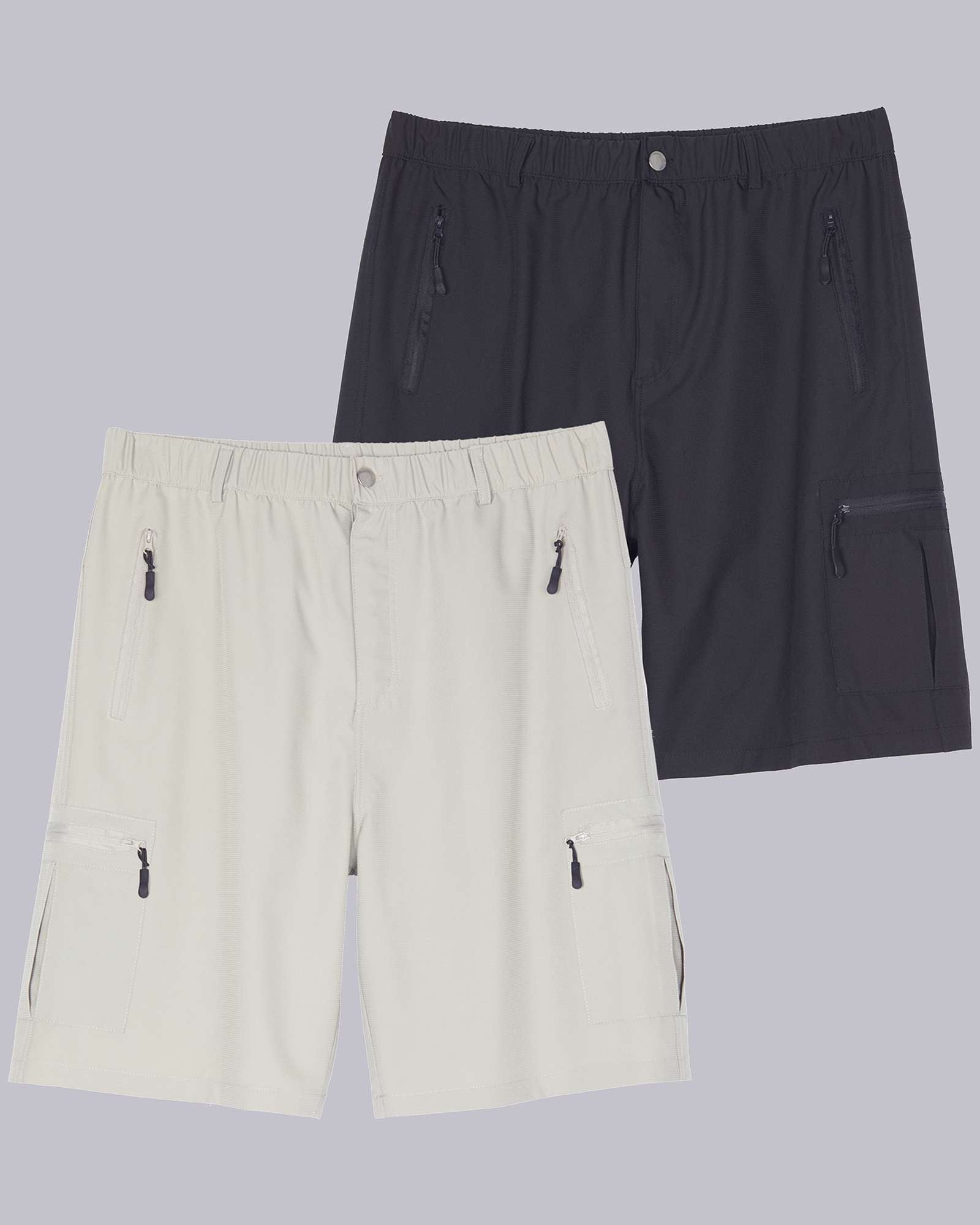 2 Pack: Men's Hiking Cargo Shorts