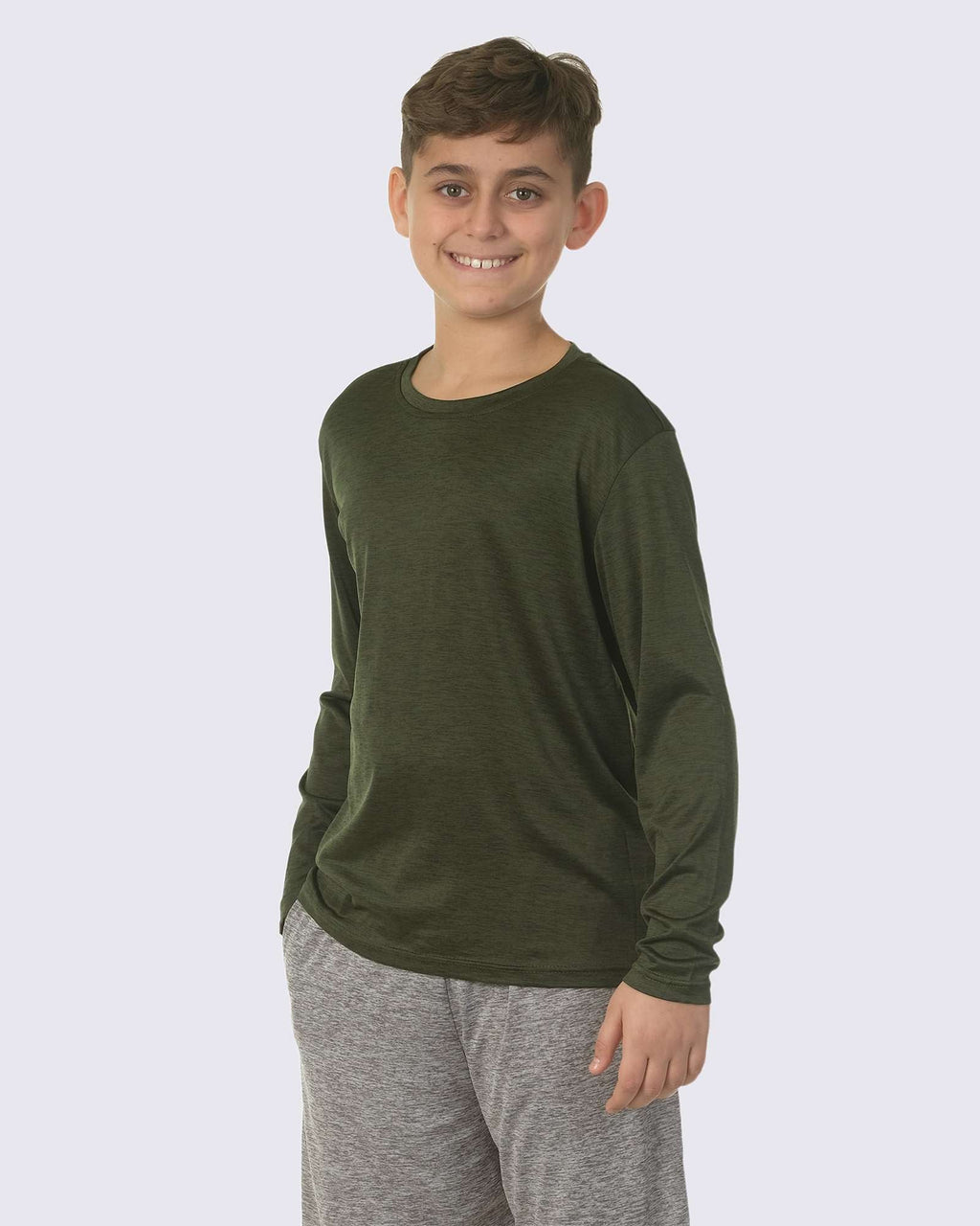 4 Pack: Boys Dry-Fit Active Long-Sleeve T-Shirt