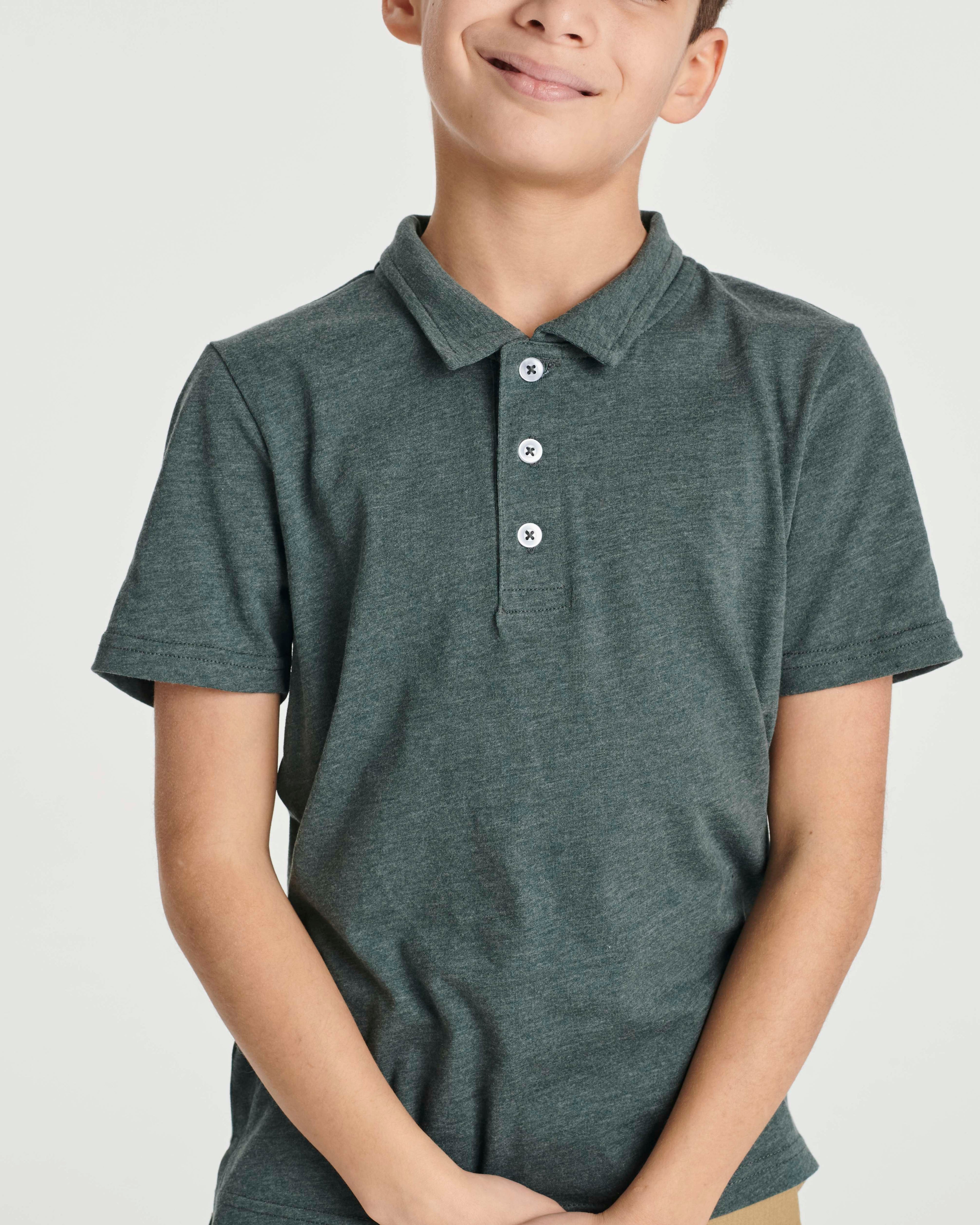 3 Pack: Boys' Jersey Cotton Polo Shirt