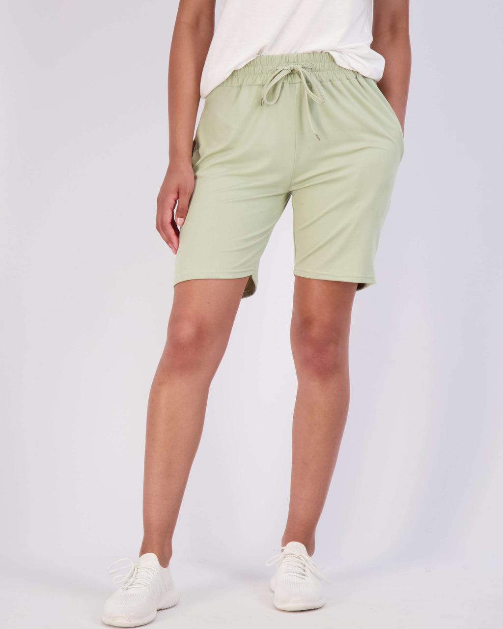 4 Pack: Women's 7" Bermuda Long High Waisted Shorts (Available in Plus Size)