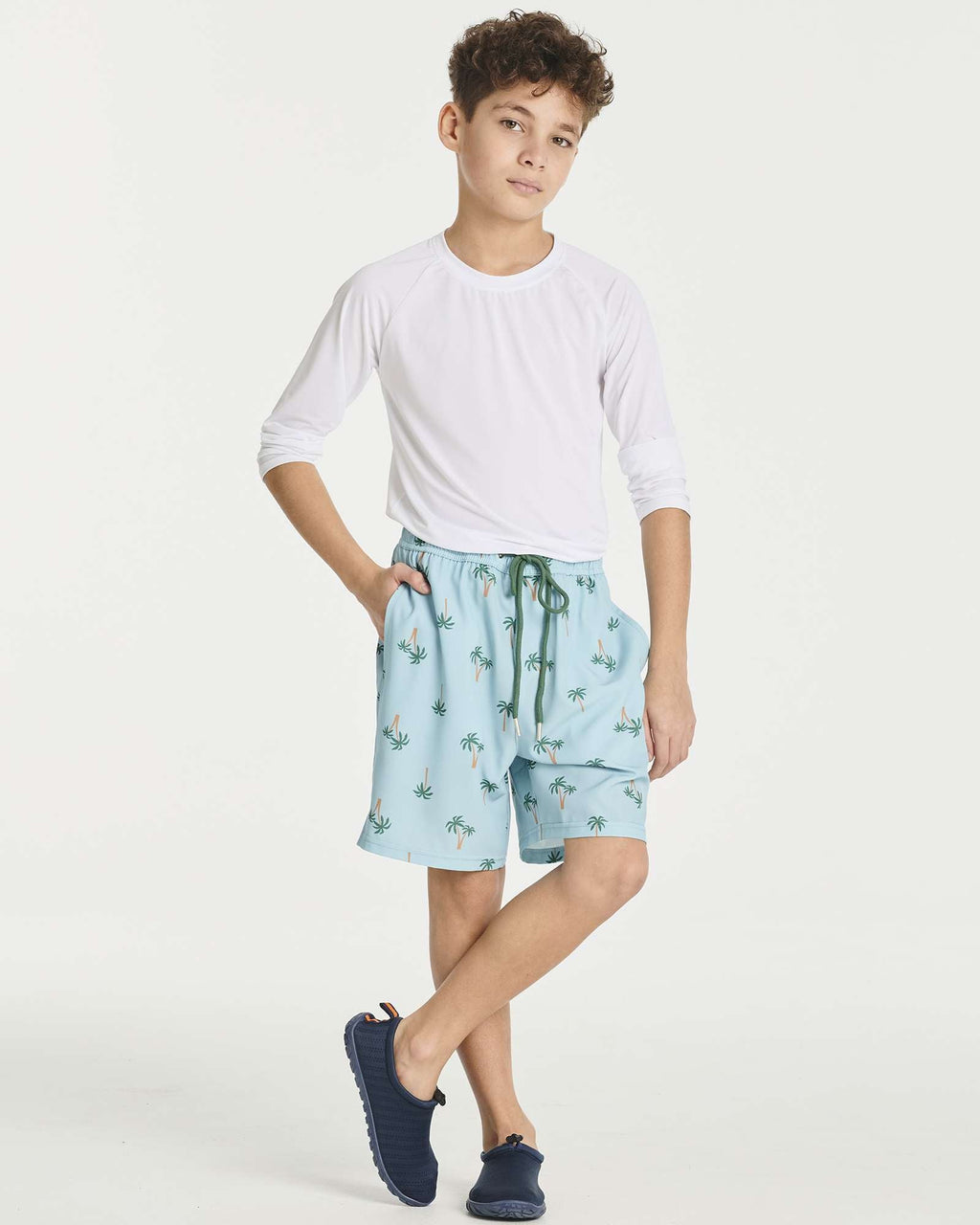 3 Pack: Boys' 2-in-1 Swim Trunks with Compression Liner