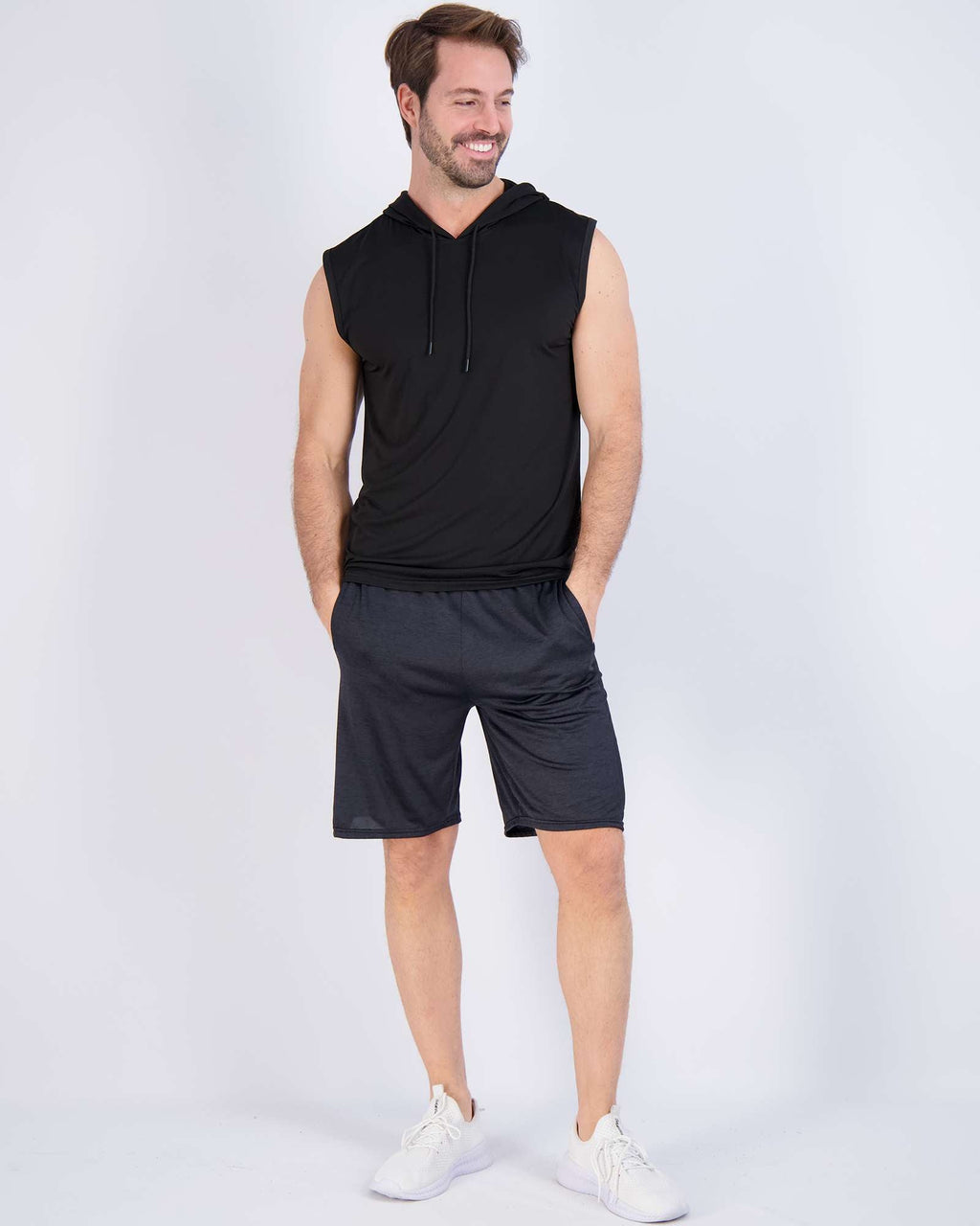 3 Pack: Men’s Dry-Fit Active Tank Top Hoodie