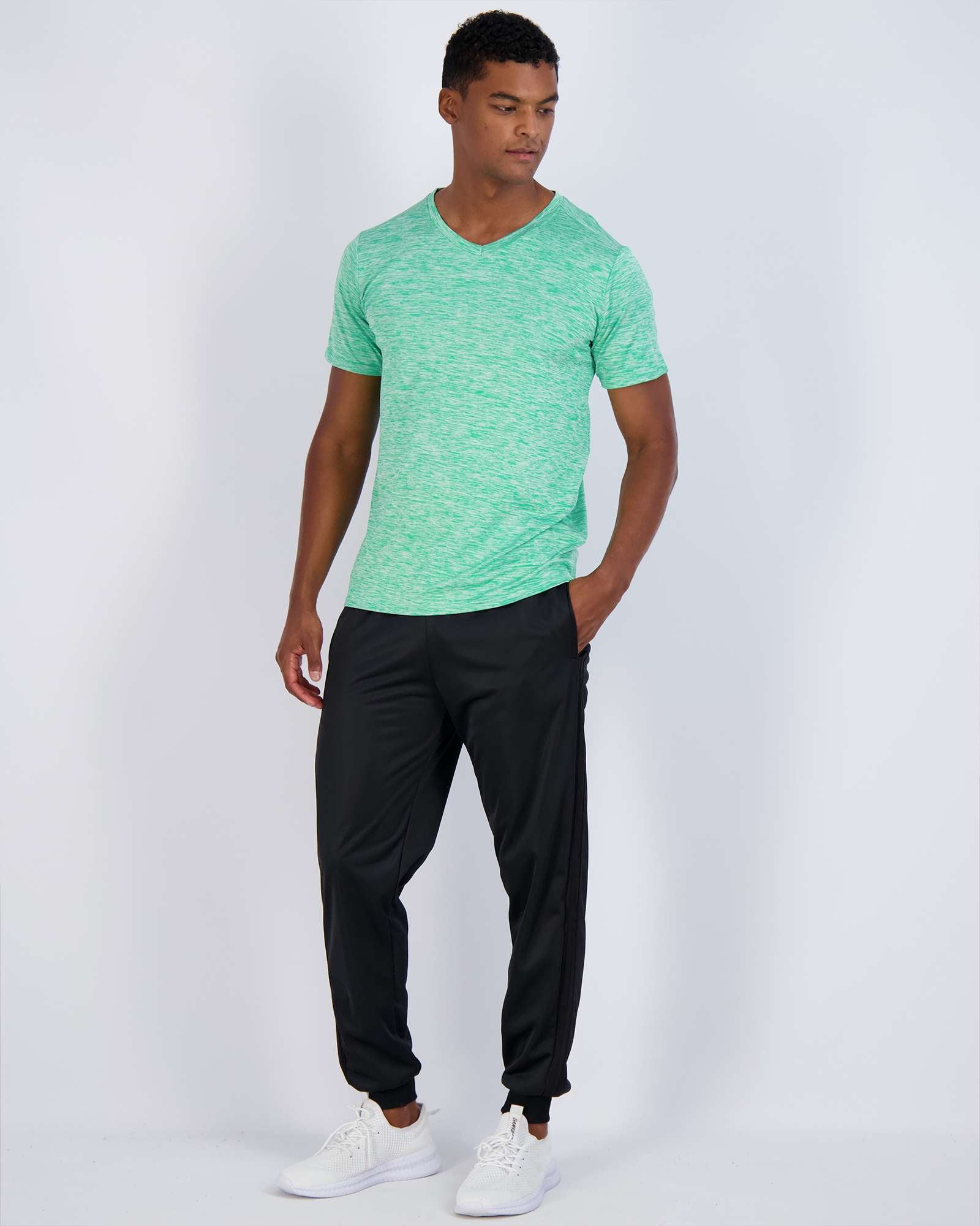 5 Pack: Men’s V-Neck Dry-Fit T-Shirt