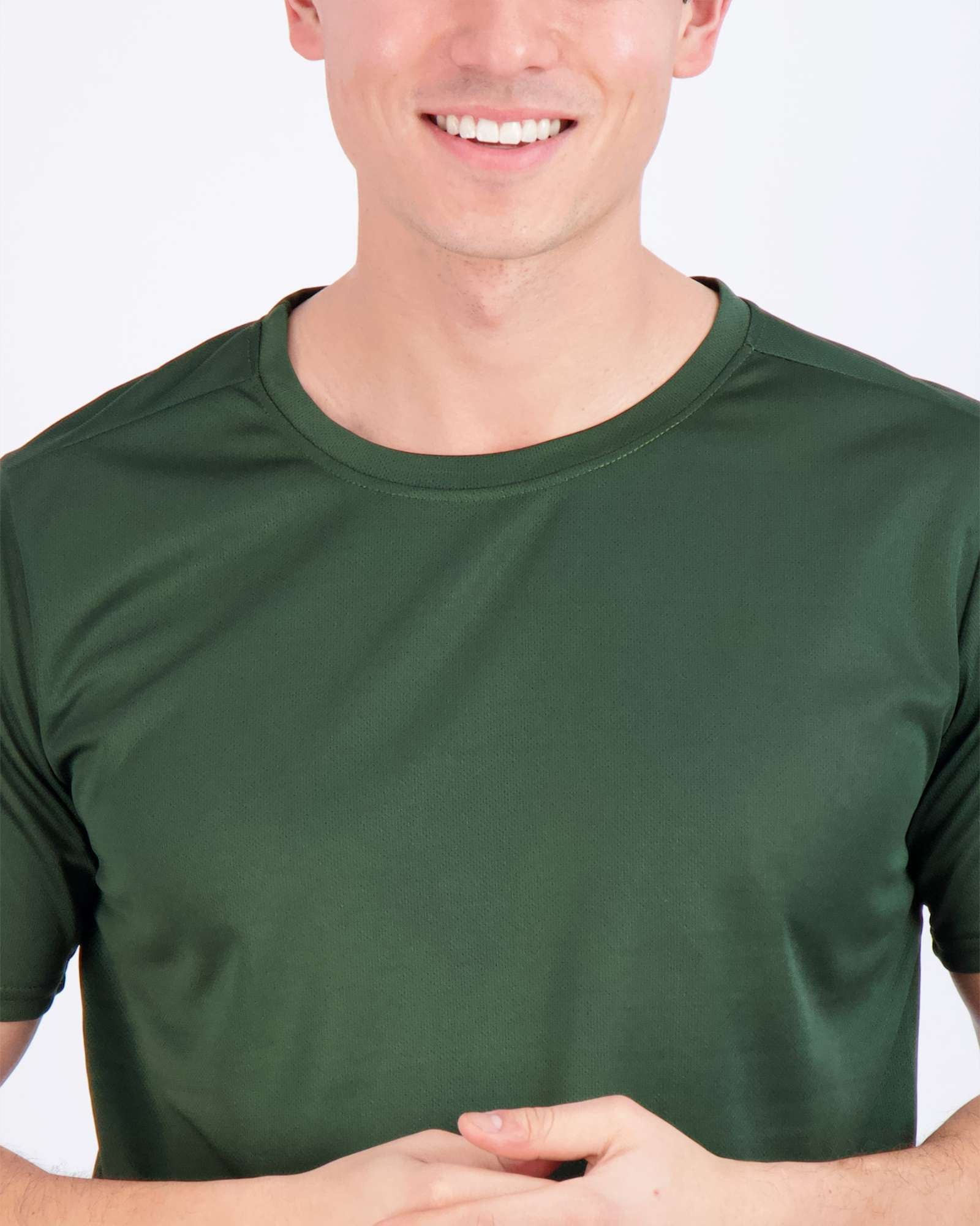 5 Pack: Men’s Mesh Short Sleeve Crew Active T-Shirt