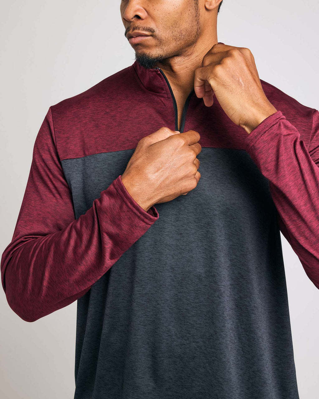 3 Pack: Mens Active Dry-Fit Quarter Zip Pullover