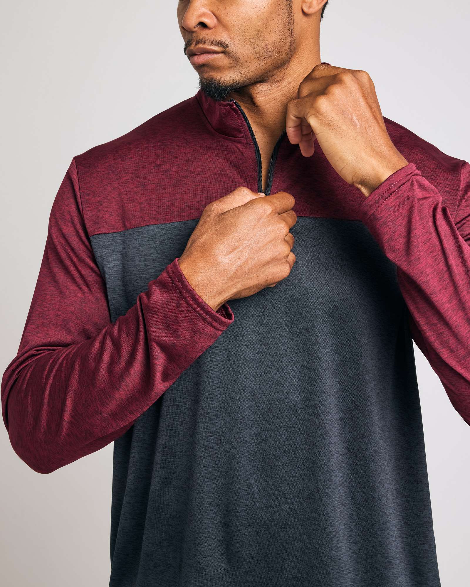 3 Pack: Mens Active Dry-Fit Quarter Zip Pullover