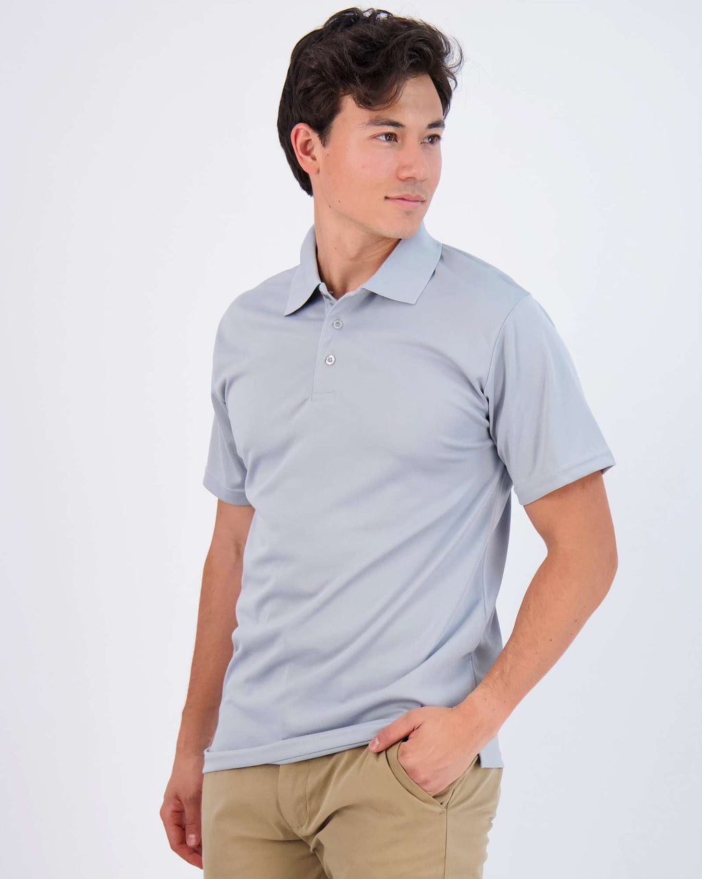 3 Pack: Mens Quick-Dry Short Sleeve Performance Polo Shirt