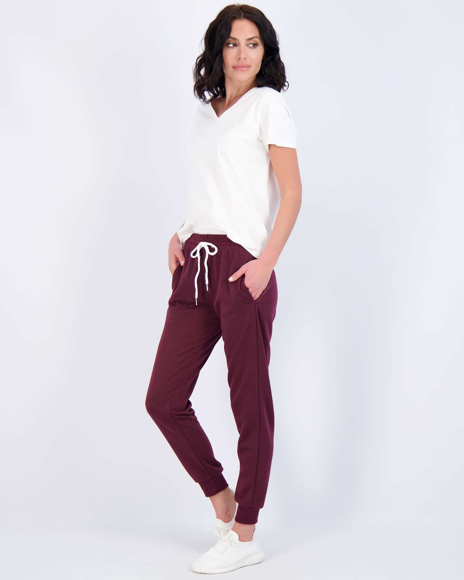3 Pack: Womens French Terry Lounge Jogger Sweatpants