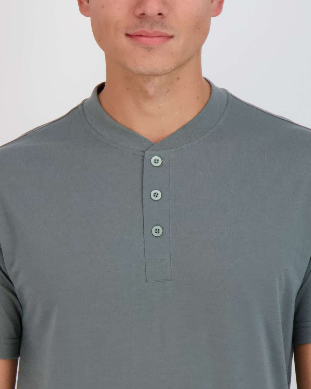 3 Pack: Mens Cotton Short Sleeve Henley T-Shirt