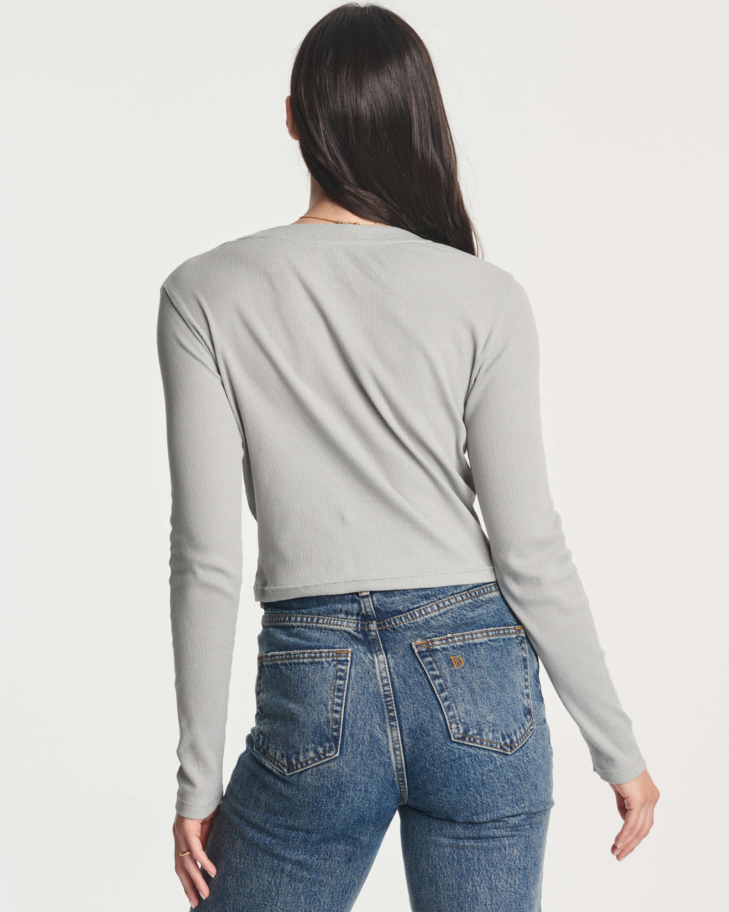 4 Pack: Women's Long Sleeve Ribbed Knit Crop Top (Available in Plus Size)