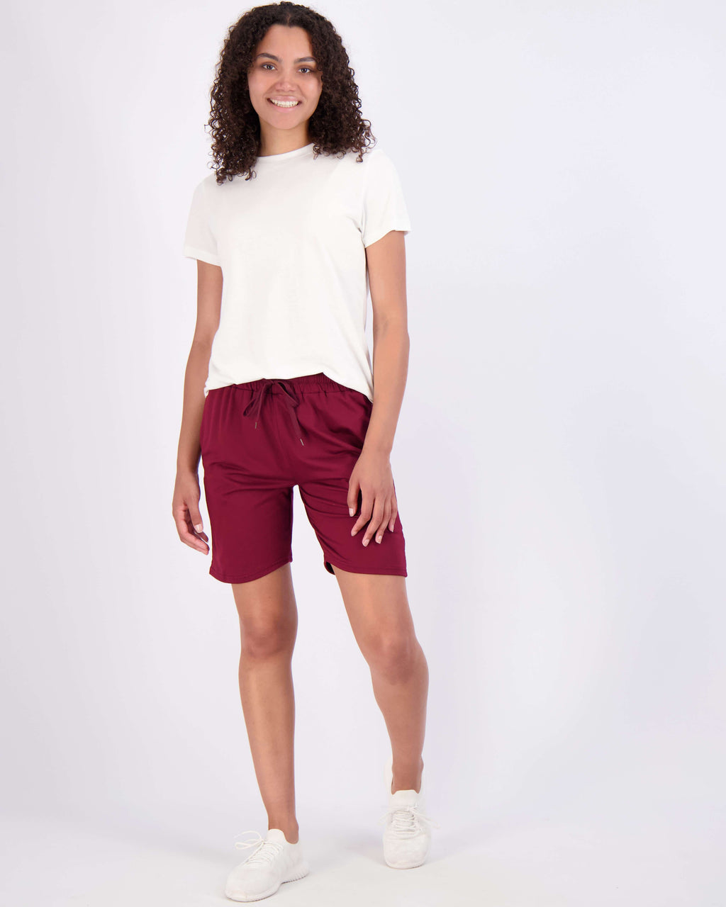 4 Pack: Women's 7" Bermuda Long High Waisted Shorts (Available in Plus Size)