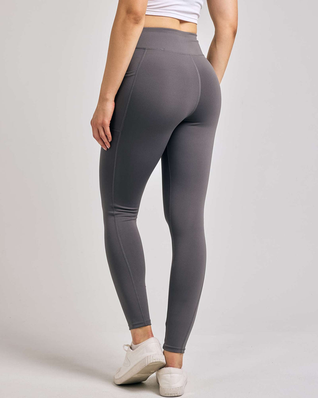 4 Pack: Women's Full Length Fitted Athletic Yoga Performance Leggings with Pockets