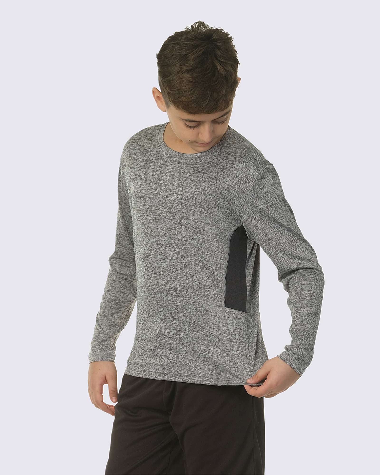 4 Pack: Boys Dry-Fit Active Long-Sleeve T-Shirt