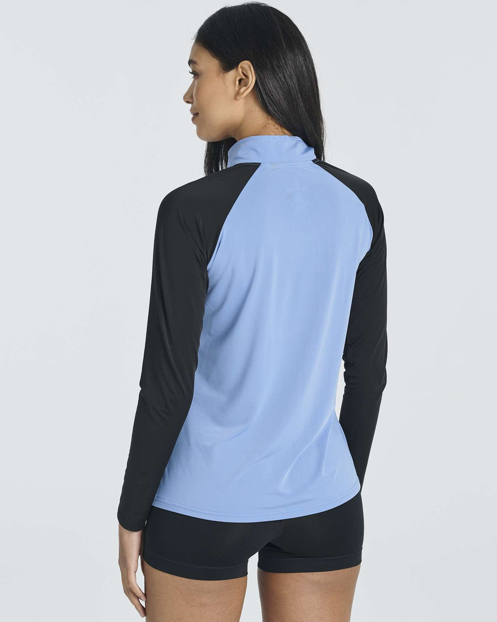 3 Pack: Women's 1/4 Zip Rash Guard Long Sleeve Swim Shirt