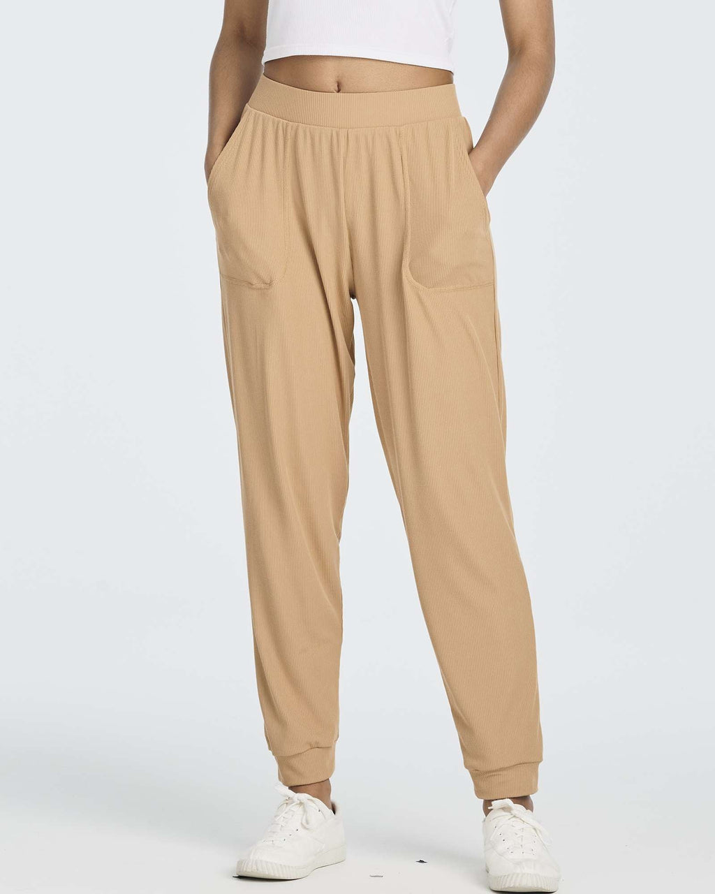 3 Pack: Women's Ribbed Lounge Jogger Sweatpants