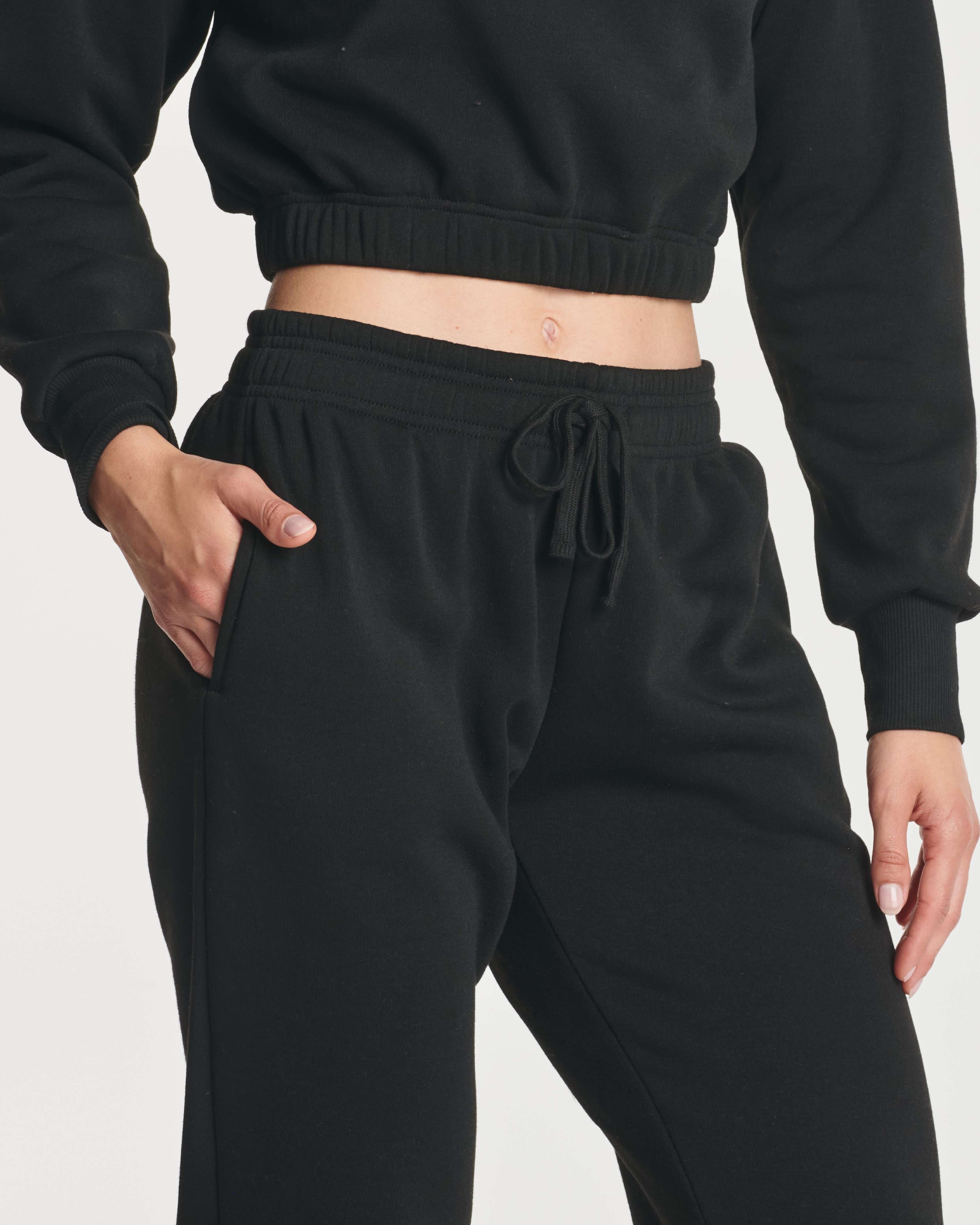 3 Pack: Women's Fleece Jogger Sweatpants with Elastic Cuff (Available in Plus Size)