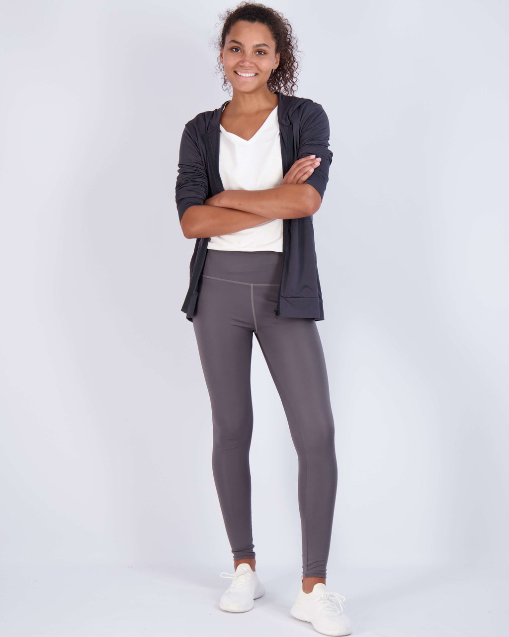 3 Pack: Womens Dry-Fit Active Full Zip-Up Hoodie Jacket