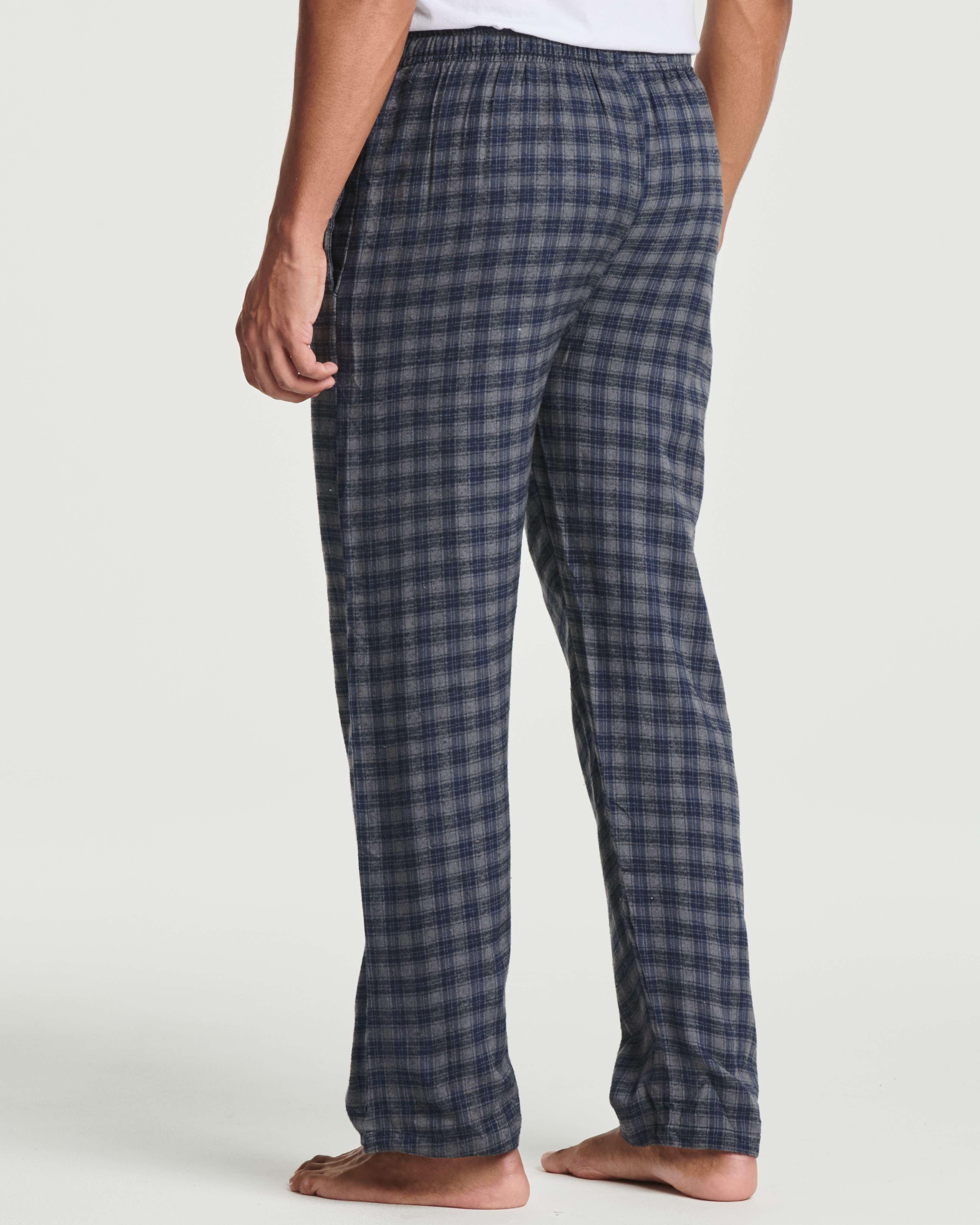 3 Pack: Mens Flannel Plaid Pajama Pants