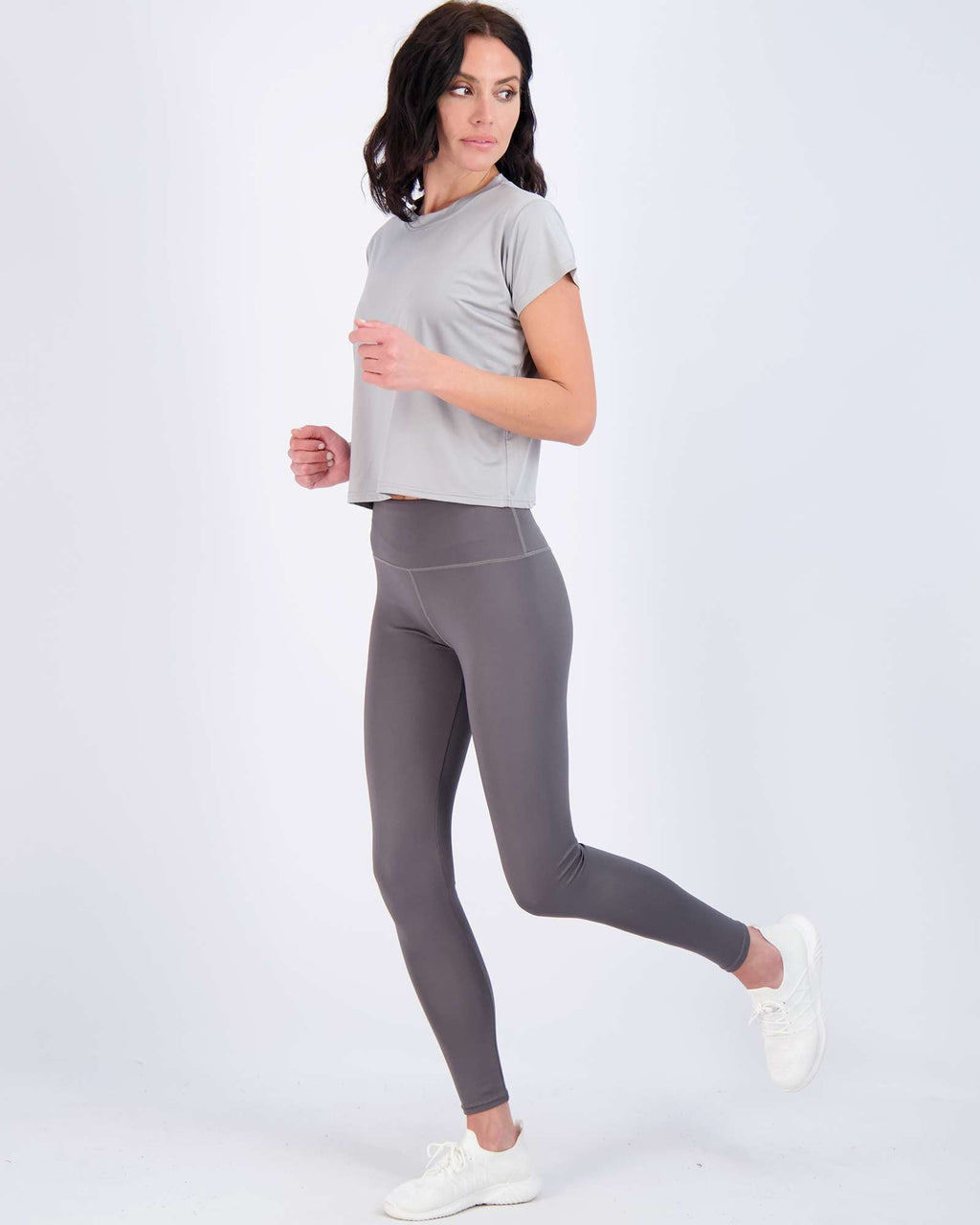 5 Pack: Women's Dry Fit Crop Top - Short Sleeve Crew Neck Stretch Athletic Tee (Available in Plus Size)