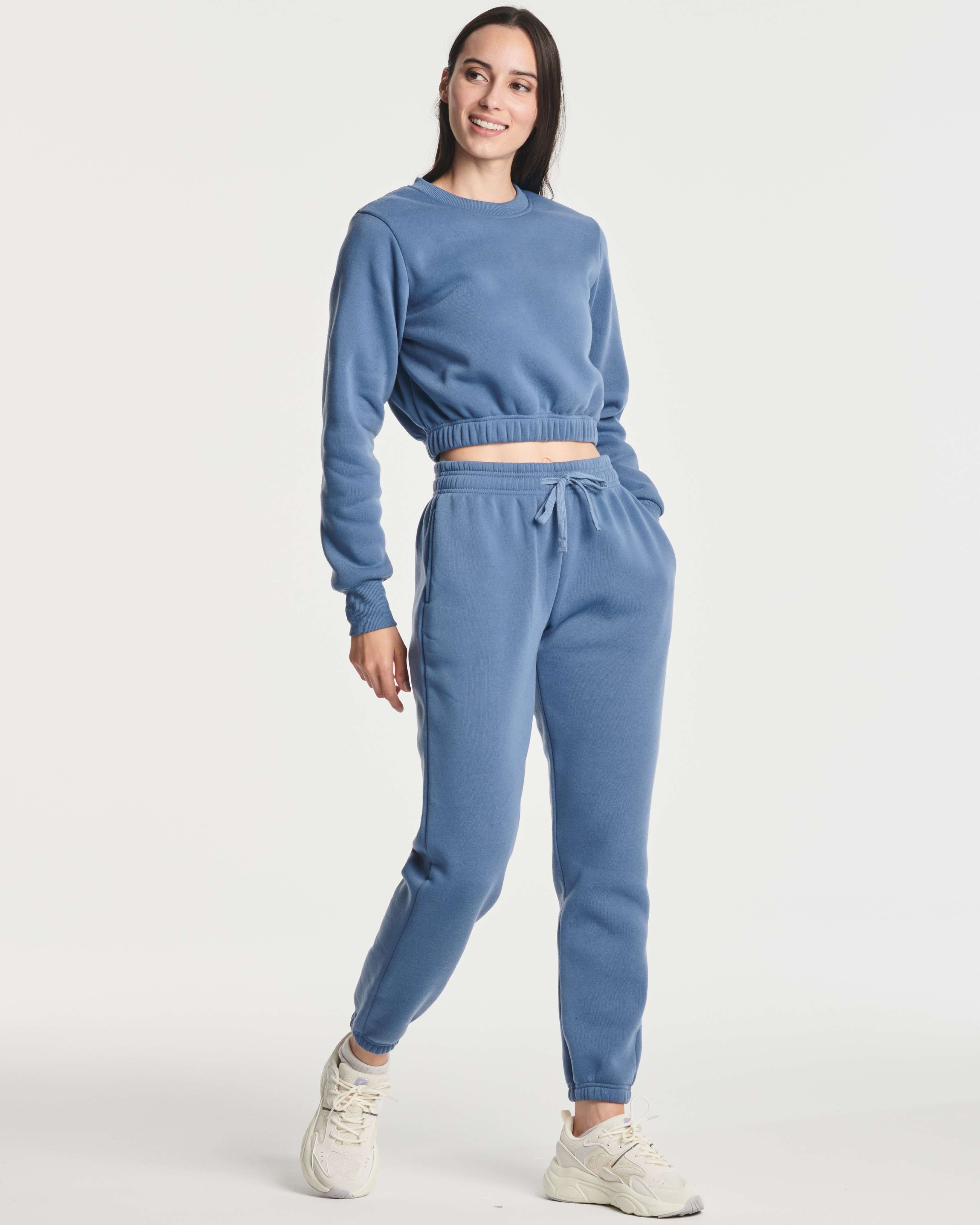 3 Pack: Women's Fleece Cropped Sweatshirt (Available in Plus Size)