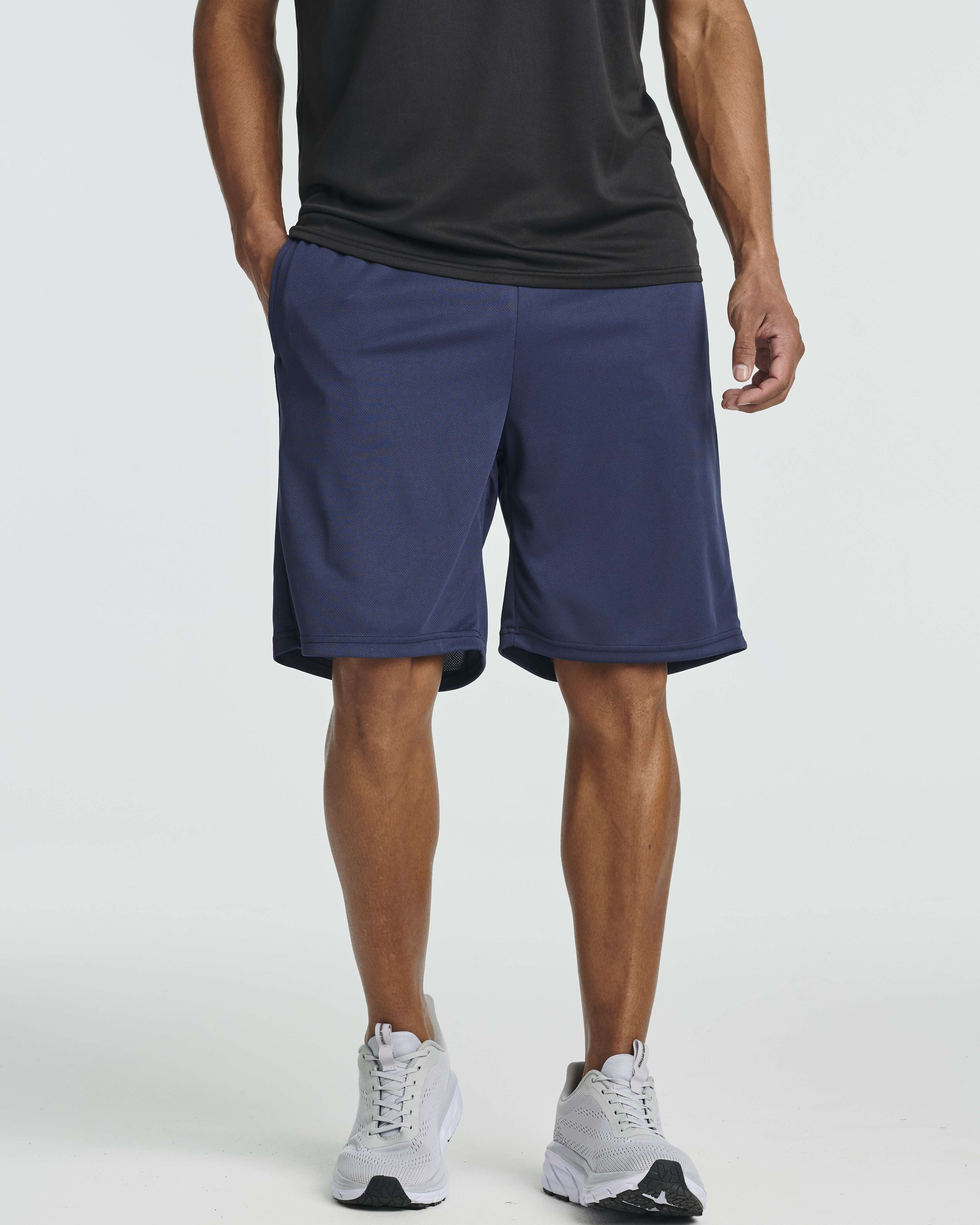 5 Pack: Men's Mesh Athletic Gym Shorts