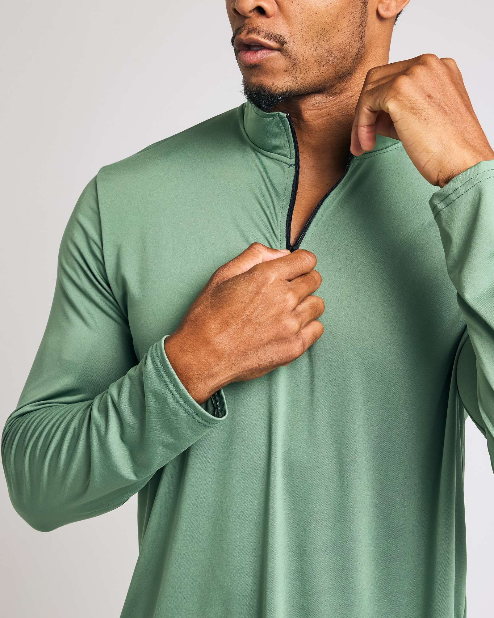 3 Pack: Mens Active Dry-Fit Quarter Zip Pullover