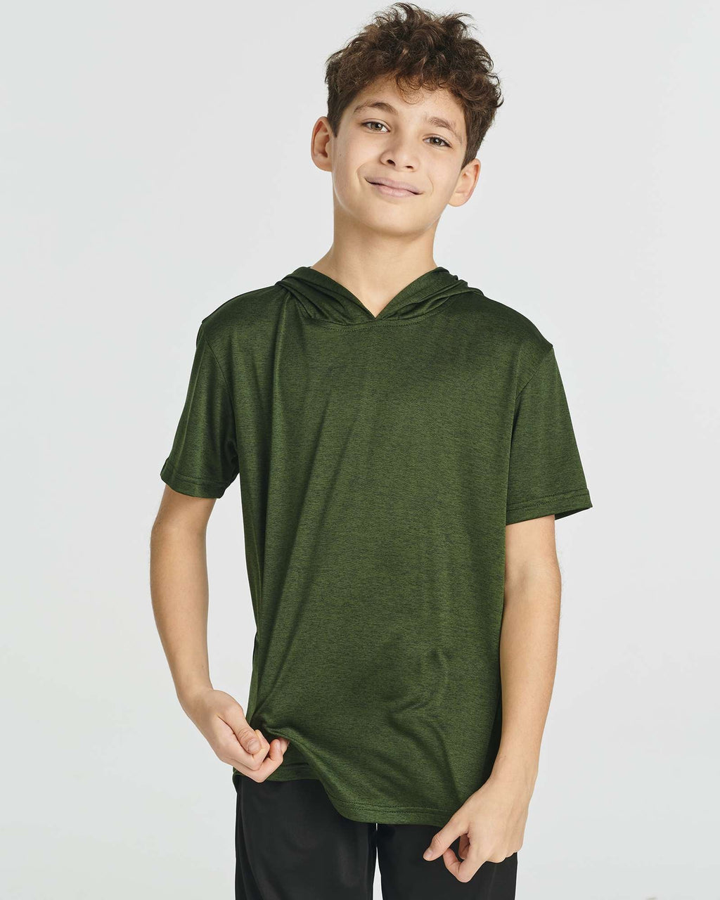 3 Pack: Boys' Dry-Fit Short Sleeve Workout Hoodie