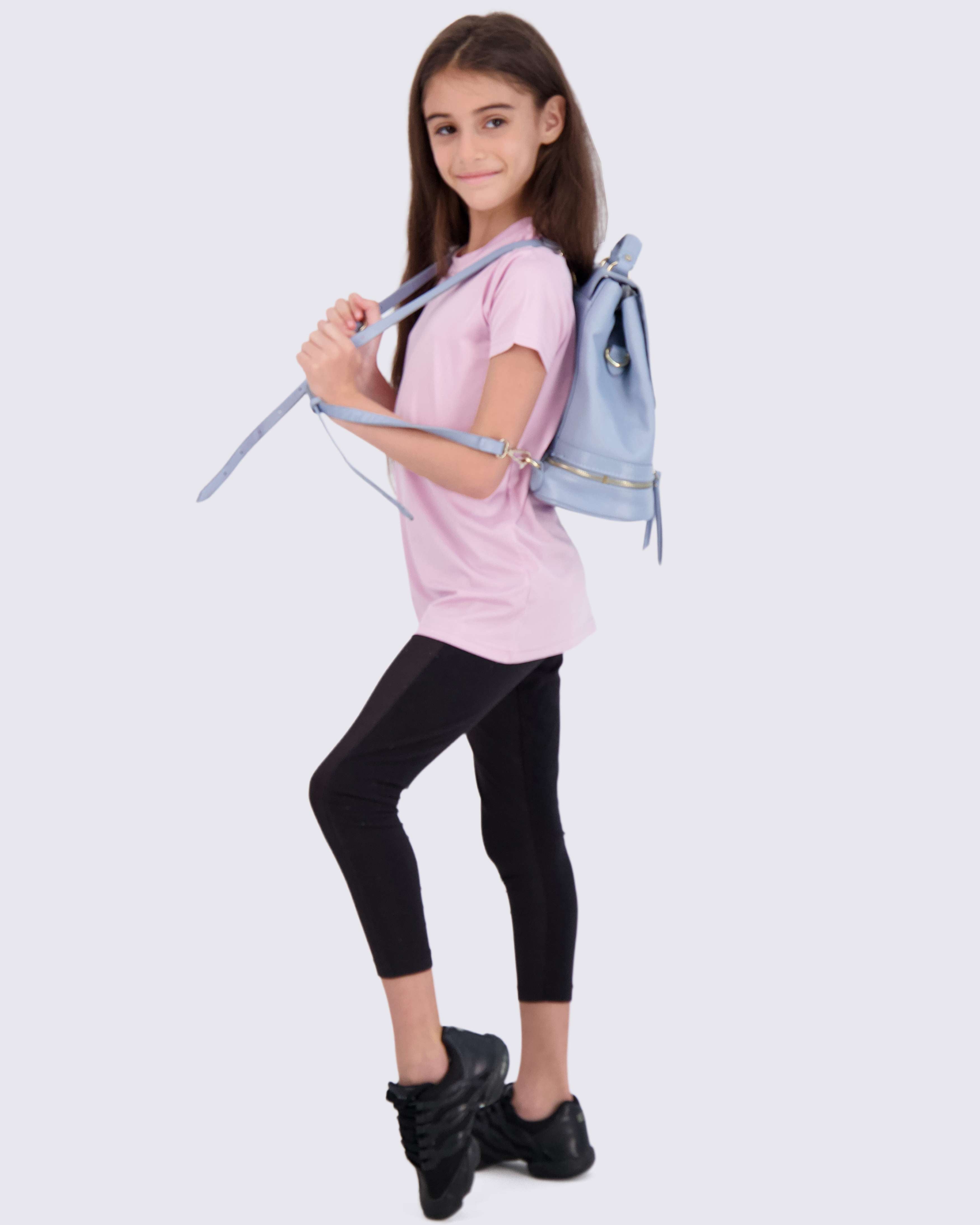 4 Pack: Girls Short Sleeve Dry-Fit Crew Neck Active T-Shirt