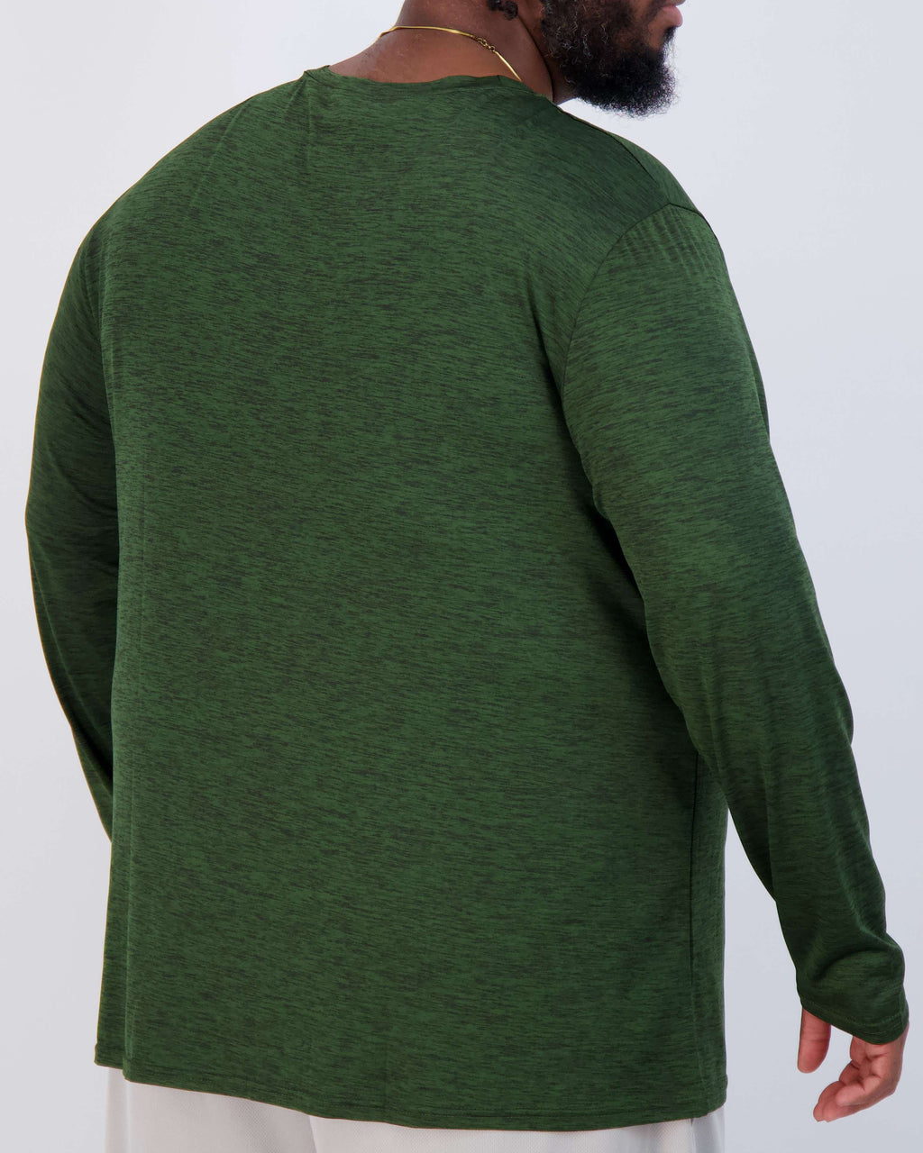 3 Pack: Mens Big & Tall Dry Fit Long-Sleeve Crew Neck T-Shirt