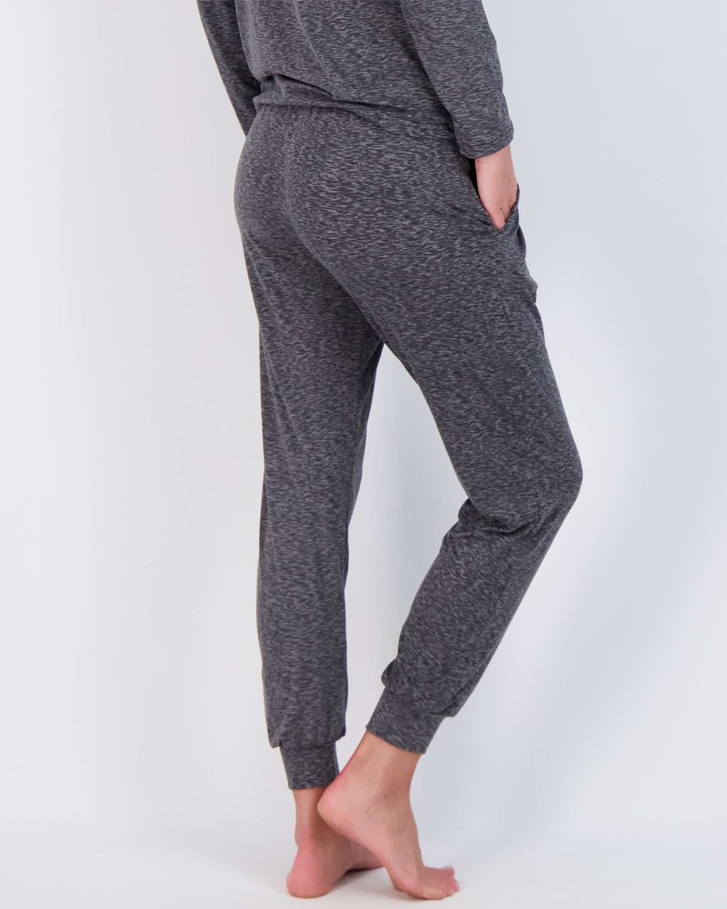 4 Piece: Womens Long Sleeve Henley & Jogger Lounge Pajama Set