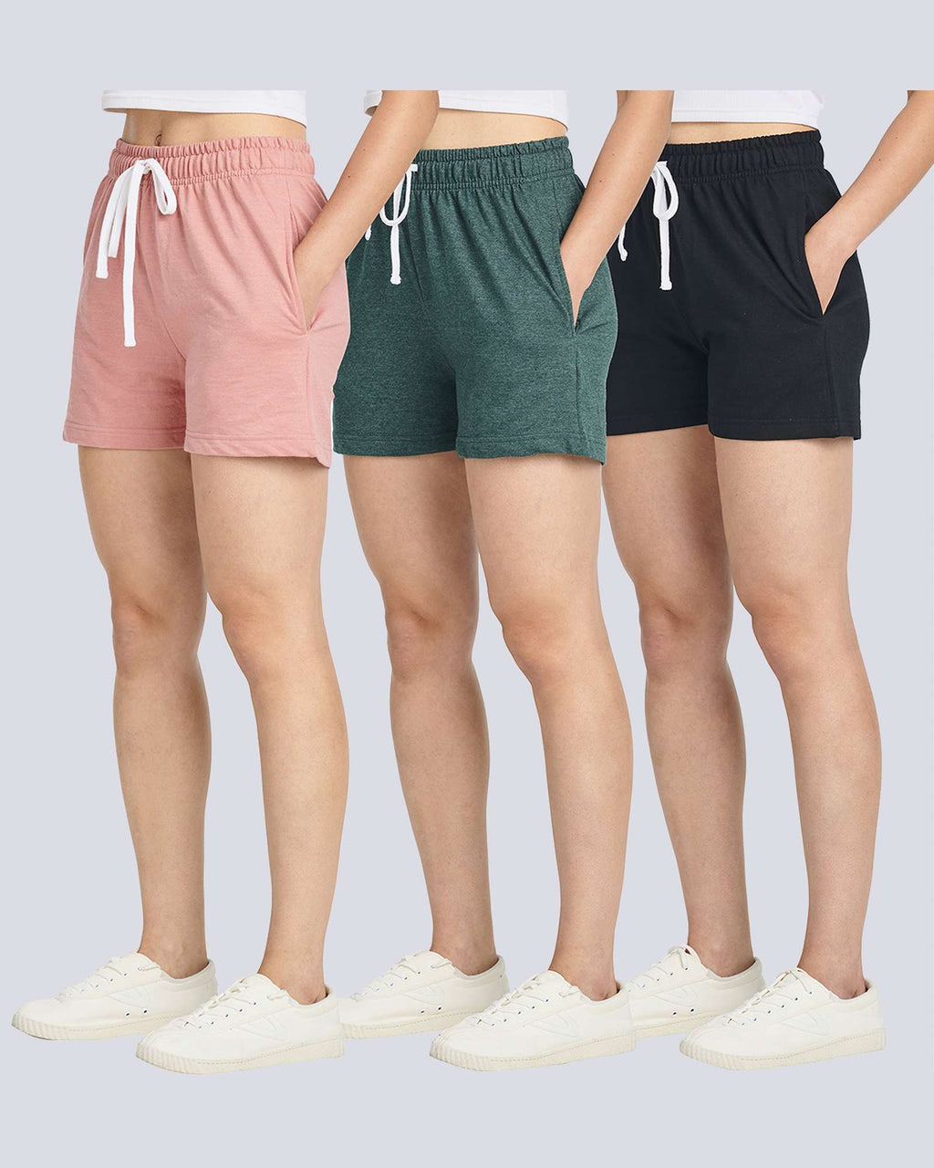 3 Pack: Womens French Terry Shorts