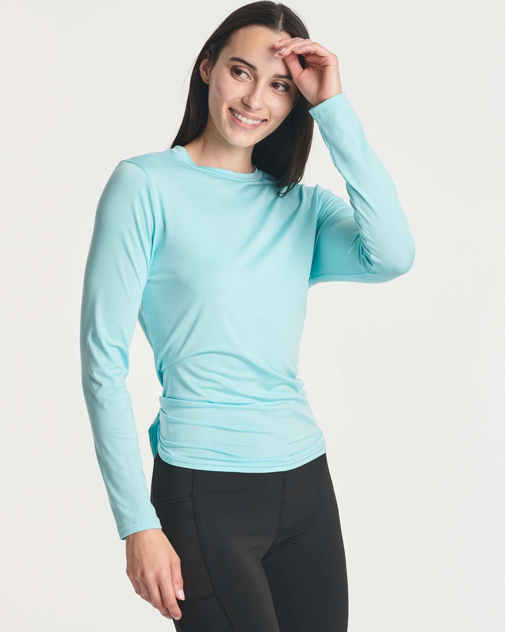 4 Pack: Women's Long-Sleeve Tie Back T-Shirt (Available in Plus Size)